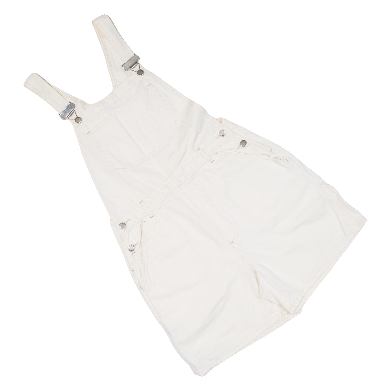NAF NAF Carpenter Womens Dungarees Cream Relaxed S W31 L4 Refurbished - N/A refurbished available on Cerqular