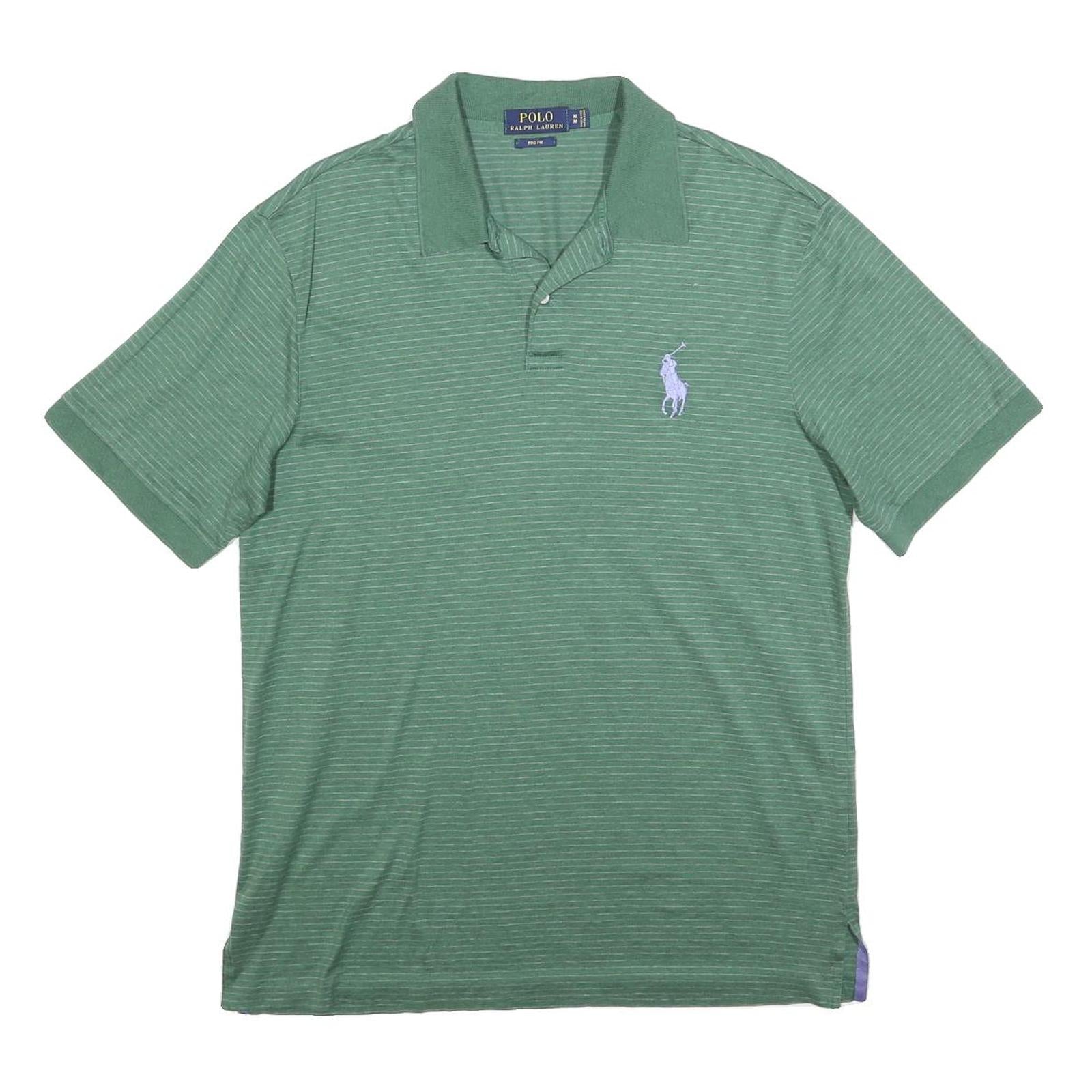 Buy POLO RALPH LAUREN Mens Green Striped Short Sleeve Polo Shirt M Cotton Blend Refurbished - $40.29 POLO RALPH LAUREN Mens Green Striped Short Sleeve Polo Shirt M Cotton Blend Refurbished - N/A refurbished available on Cerqular