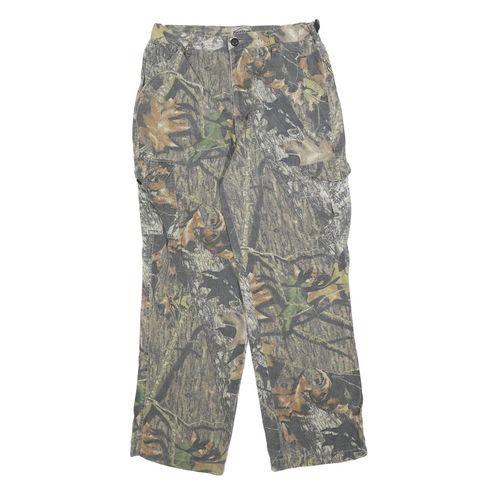 FIELDSTAFF Mens Cotton Blend Camouflage Regular Fit Straight Leg Trousers W32 Refurbished - N/A refurbished available on Cerqular