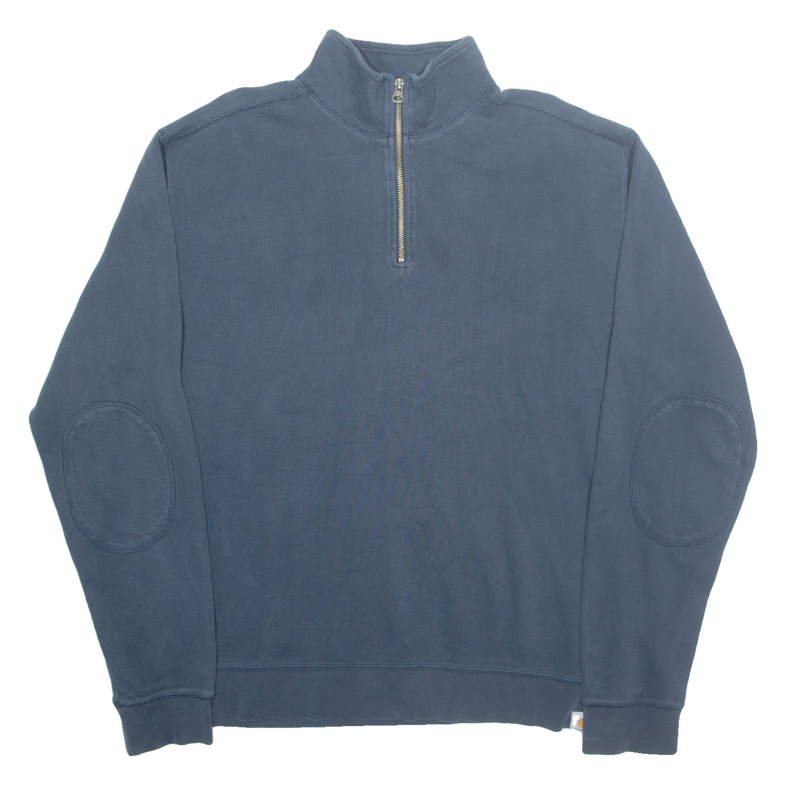 CARHARTT Tall Mens Sweatshirt Blue 1/4 Zip L Refurbished - N/A refurbished available on Cerqular