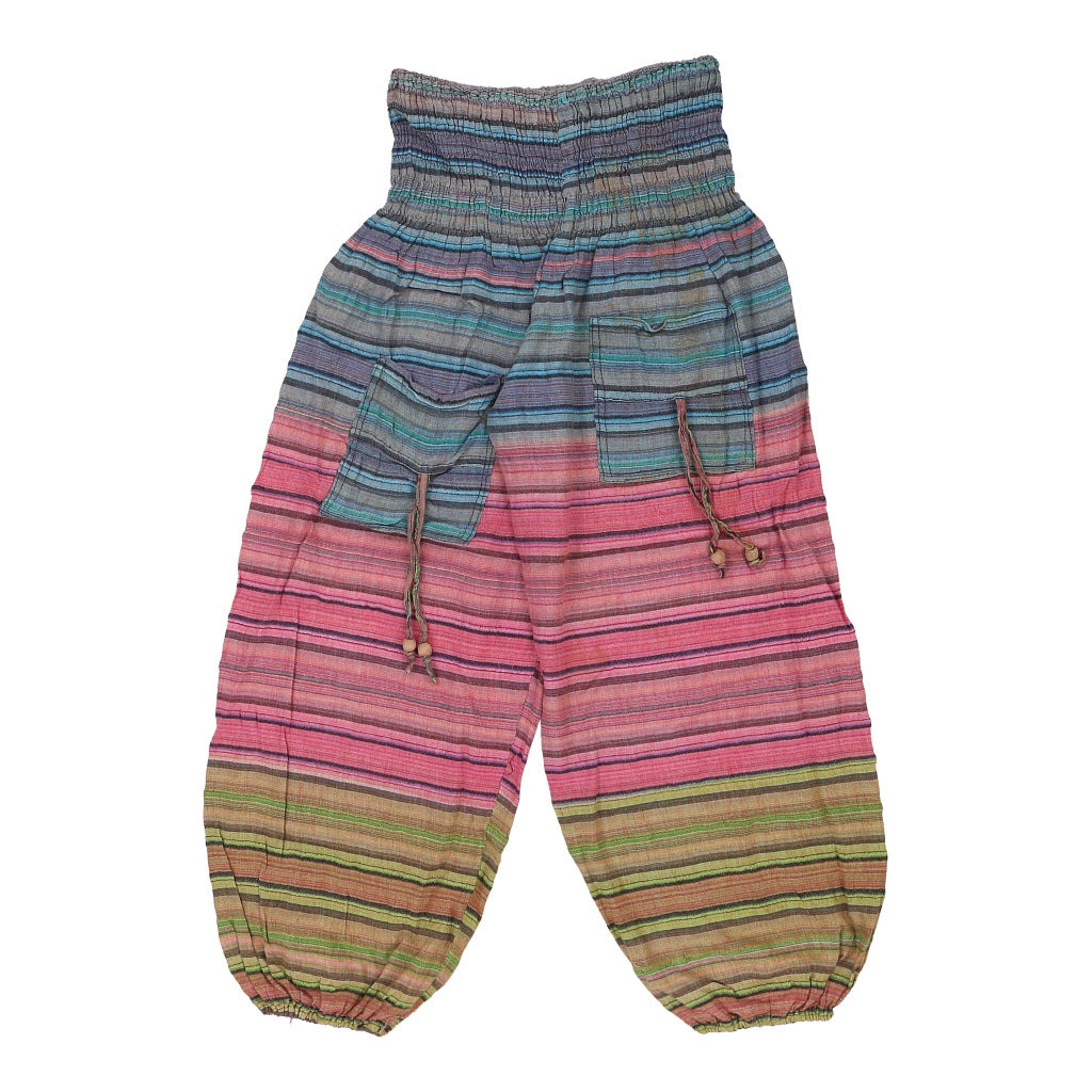 Unbranded Striped Trousers - Medium Multicoloured Cotton Refurbished - Thrifted (note: this is a term often used to describe second- refurbished available on Cerqular