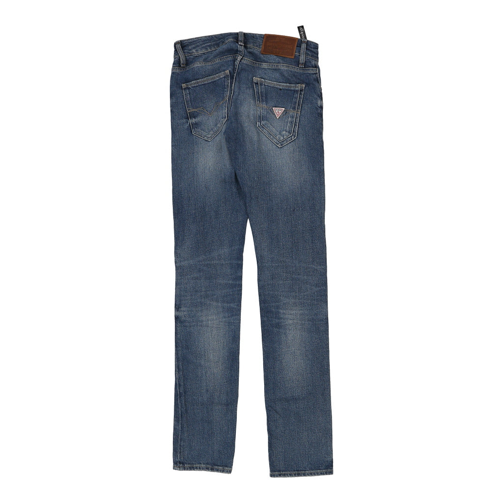 Guess Skinny Jeans - 27W UK 8 Blue Cotton Refurbished - Thrifted (note: this is a term often used to describe second- refurbished available on Cerqular