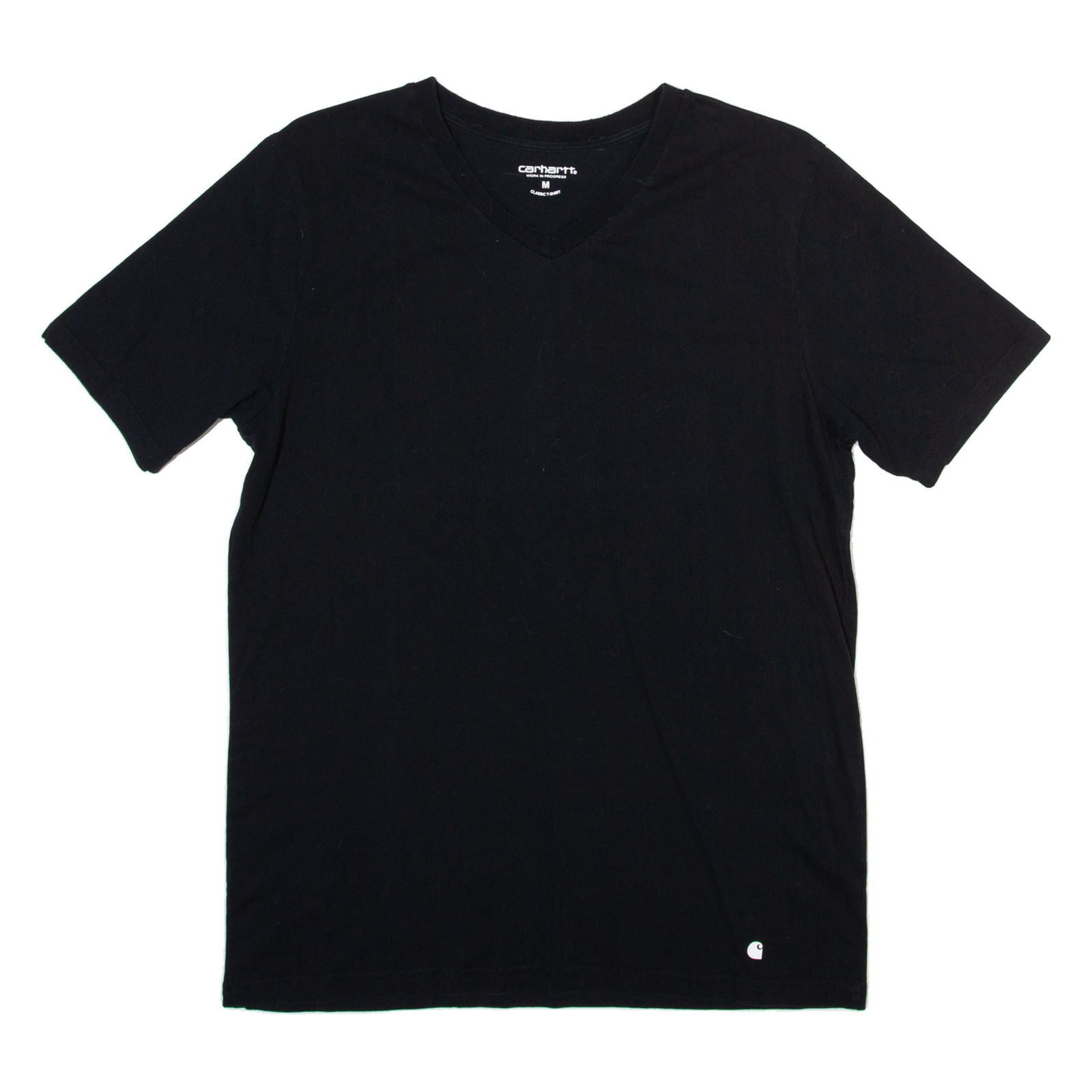 CARHARTT WIP Mens T-Shirt Black V-Neck M Refurbished - N/A refurbished available on Cerqular