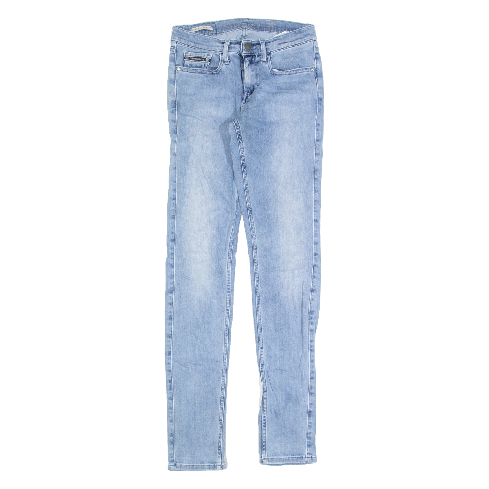 CALVIN KLEIN Womens Jeans Blue Slim Skinny Stone Wash W26 L32 Refurbished - N/A refurbished available on Cerqular