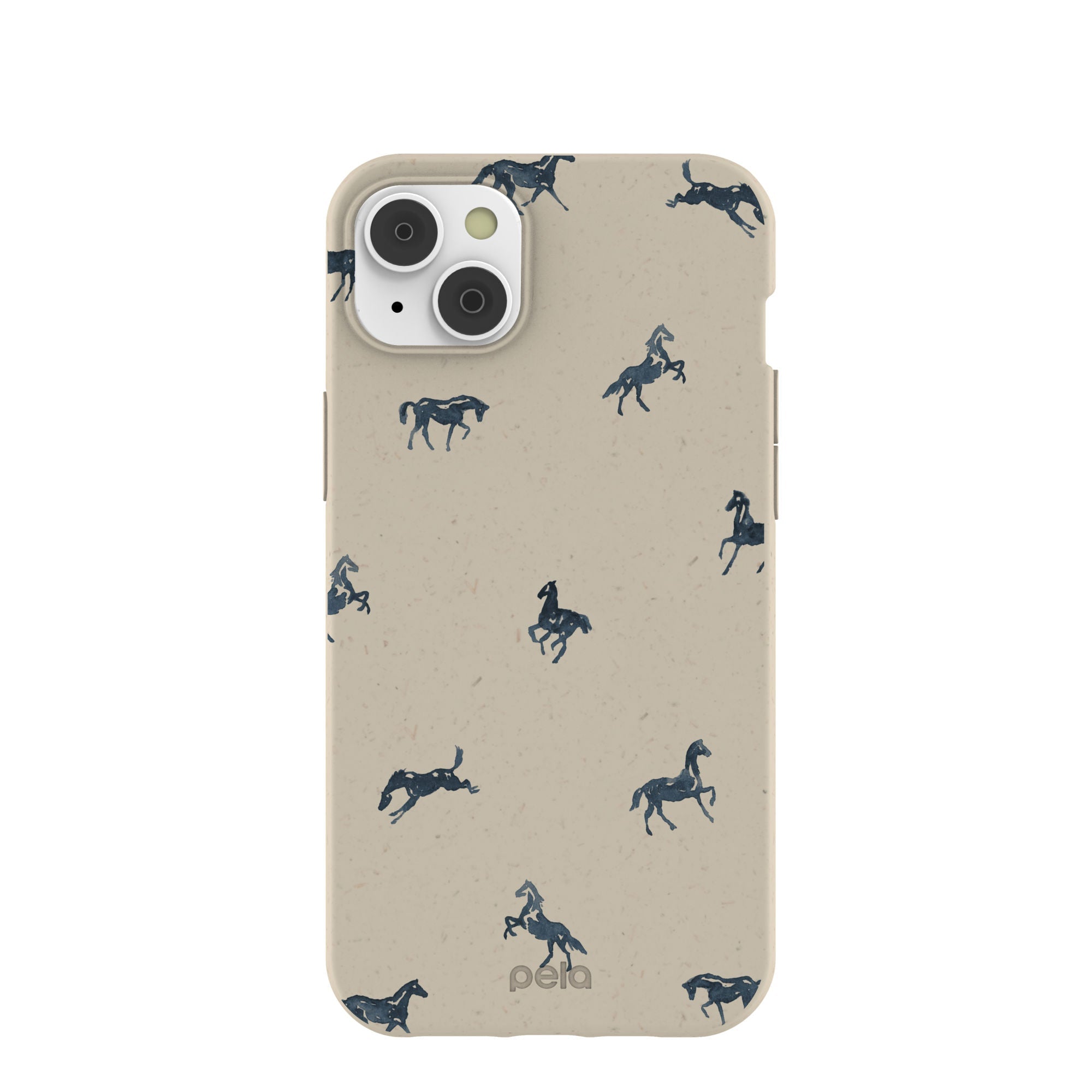 London Fog Mini Horses iPhone 14 Plus Case Refurbished - Pela Case refurbished available on Cerqular