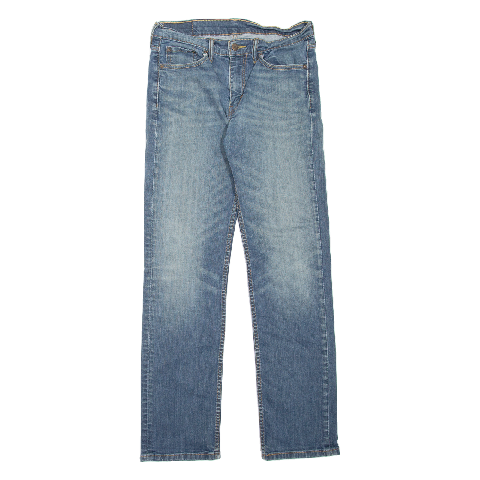 LEVI'S 514 Jeans Mens Blue Slim Straight Stone Wash W30 L32 Refurbished - N/A refurbished available on Cerqular