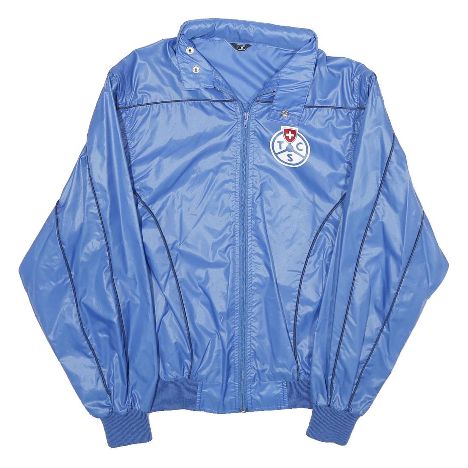 Buy Mens Blue Nylon Sports Style Jacket M Zip Plain Lightweight Casual Refurbished - $37.69 Mens Blue Nylon Sports Style Jacket M Zip Plain Lightweight Casual Refurbished - N/A refurbished available on Cerqular