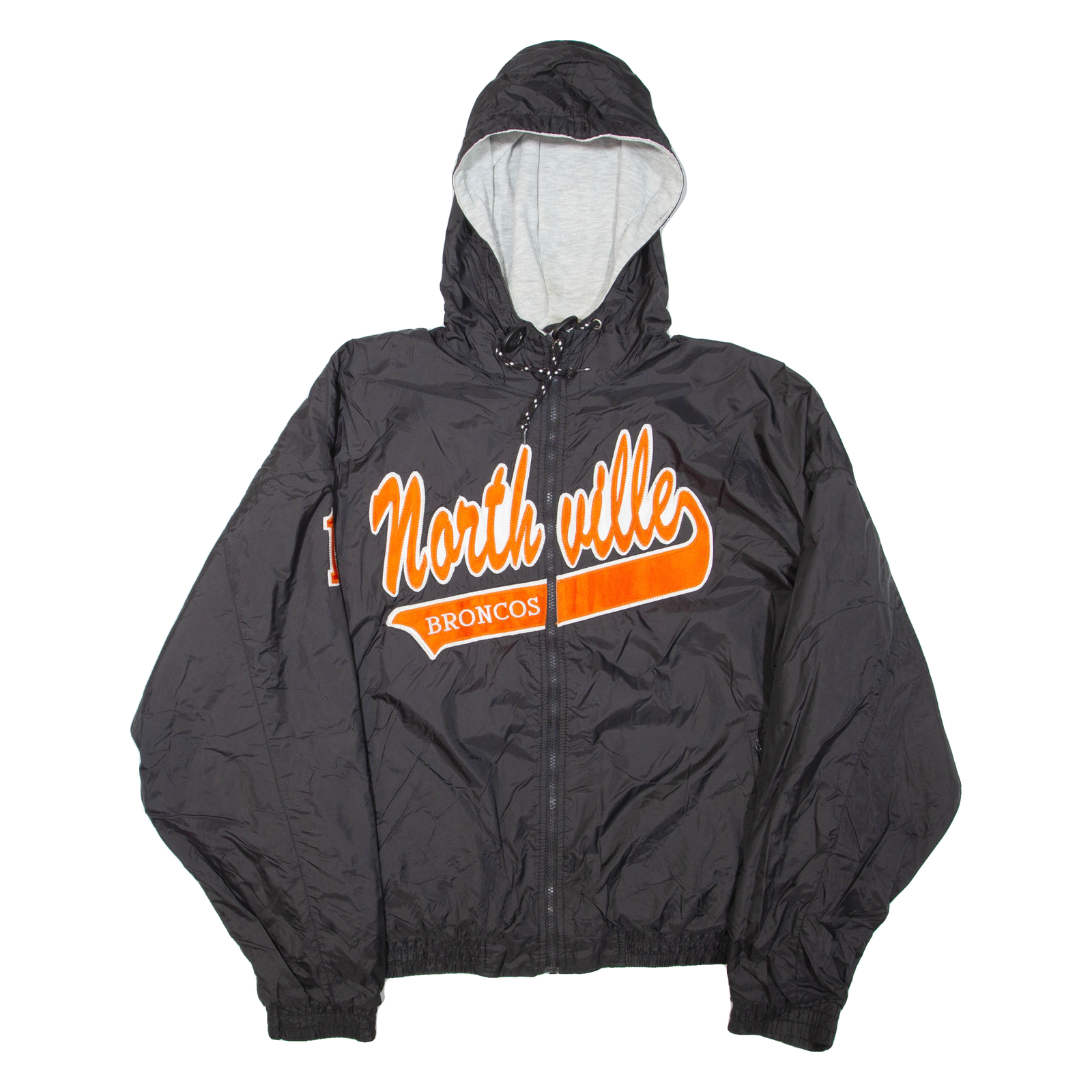 HOLLOWAY North Ville Broncos Mens Jacket Black Nylon USA Hooded 2XL Refurbished - N/A refurbished available on Cerqular