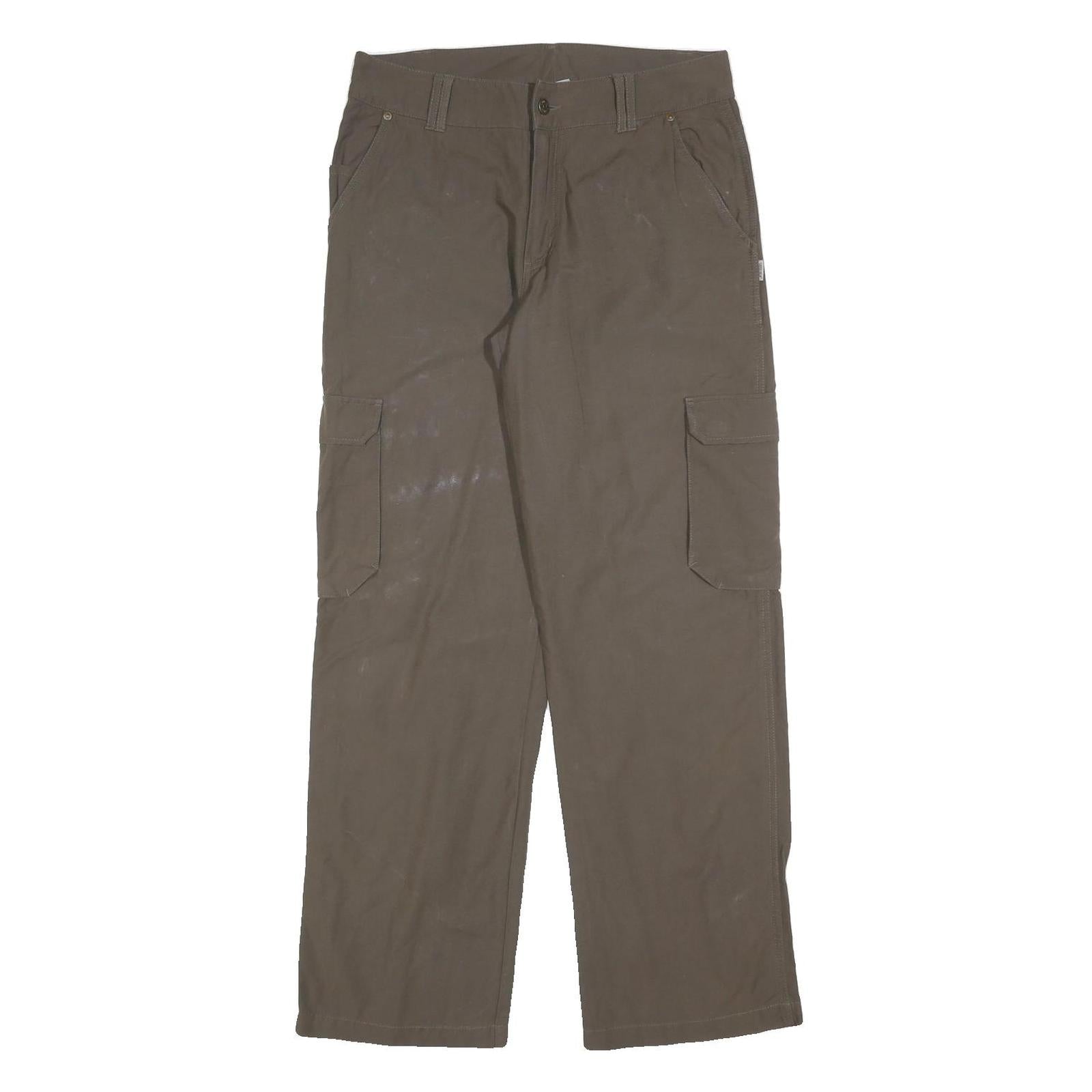 SWITCHER Mens Cotton Blend Regular Cargo Trousers Brown W30 L30 Casual Everyday Refurbished - N/A refurbished available on Cerqular