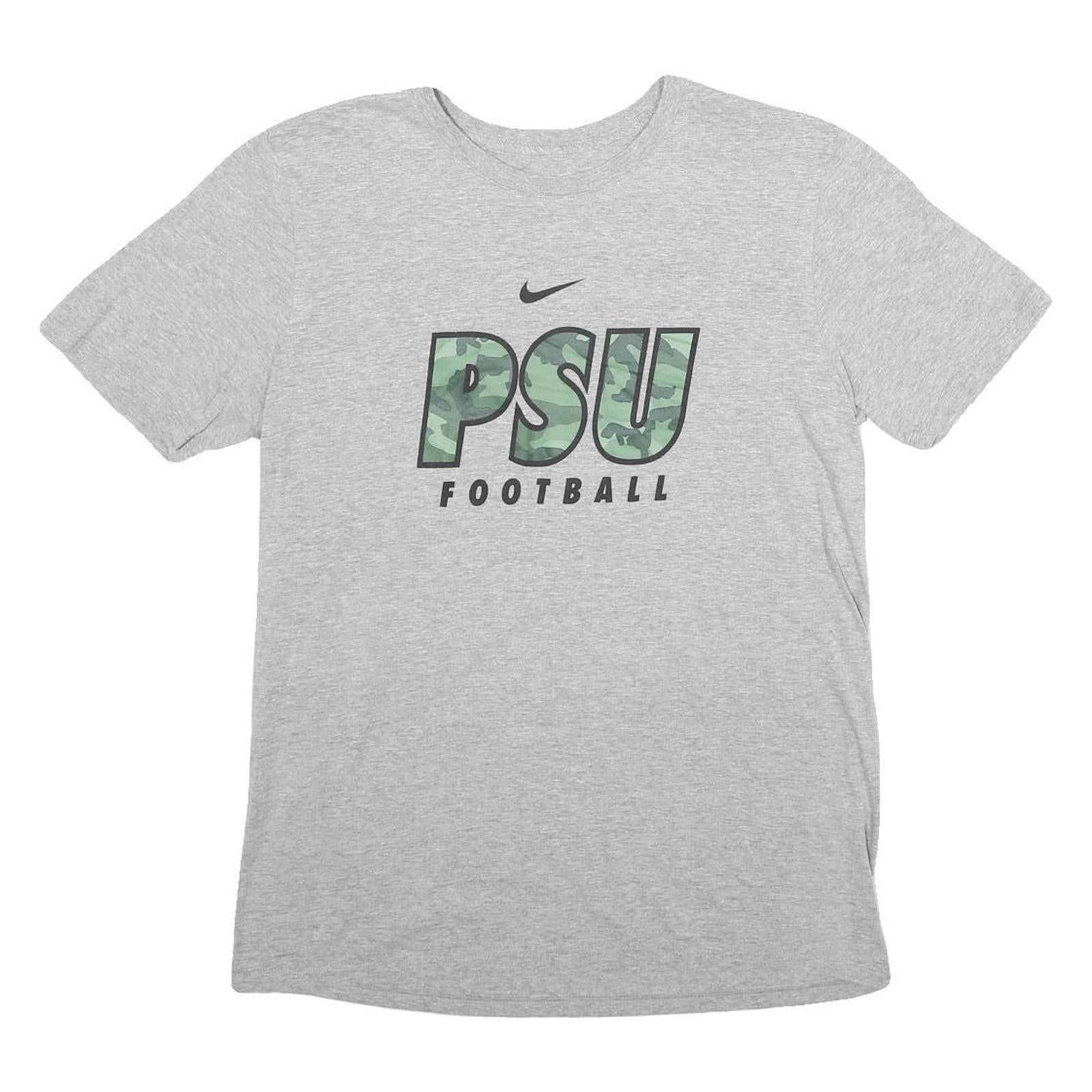 Buy NIKE Mens Grey PSU Football Graphic T-Shirt M Short Sleeve Crew Neck Cotton Refurbished - $19.49 NIKE Mens Grey PSU Football Graphic T-Shirt M Short Sleeve Crew Neck Cotton Refurbished - N/A refurbished available on Cerqular