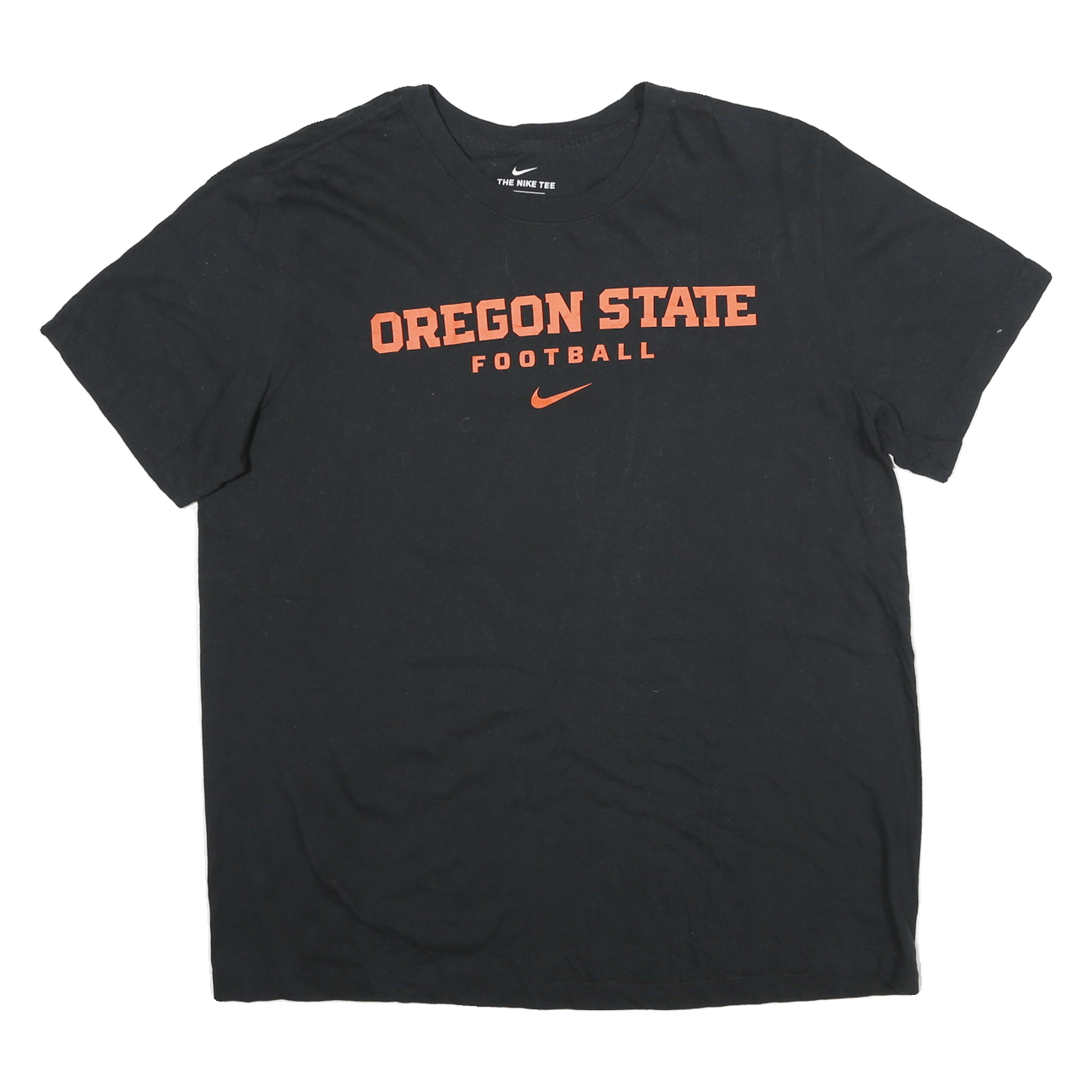 Buy NIKE Mens Black Oregon State Football T-Shirt L Short Sleeve Crew Neck Cotton Refurbished - $18.19 NIKE Mens Black Oregon State Football T-Shirt L Short Sleeve Crew Neck Cotton Refurbished - N/A refurbished available on Cerqular