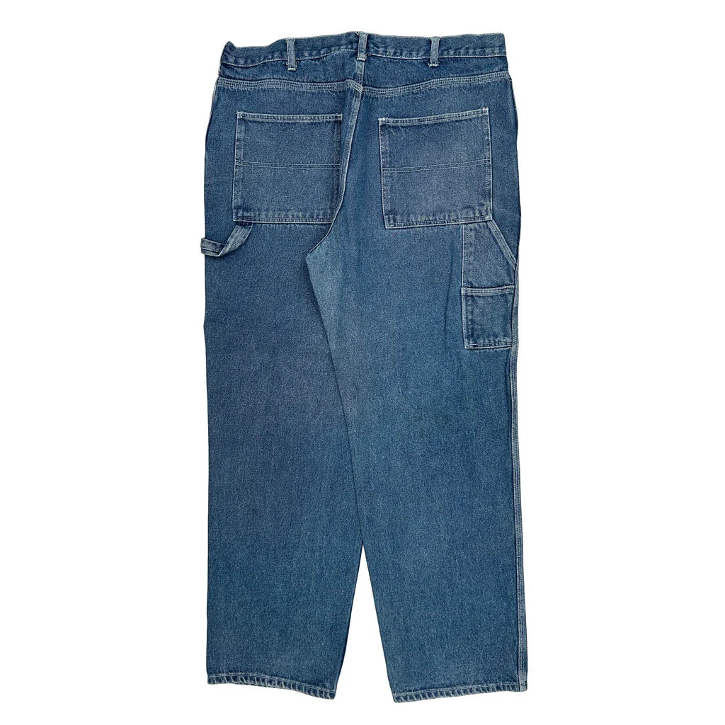 Nevada Carpenter Jeans - 38W 30L Blue Cotton Refurbished - Thrifted (note: this is a term often used to describe second- refurbished available on Cerqular