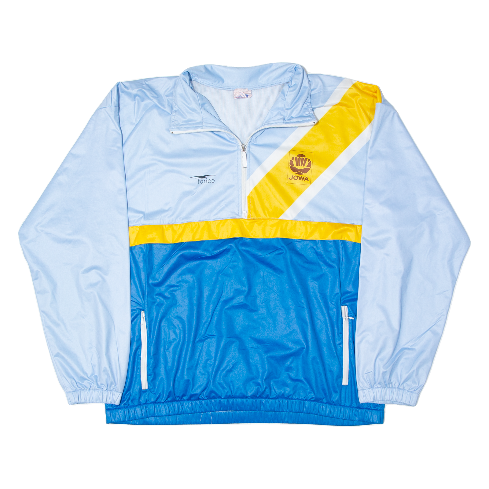 FORCE Mens Pullover Jacket Blue Colourblock L Refurbished - N/A refurbished available on Cerqular