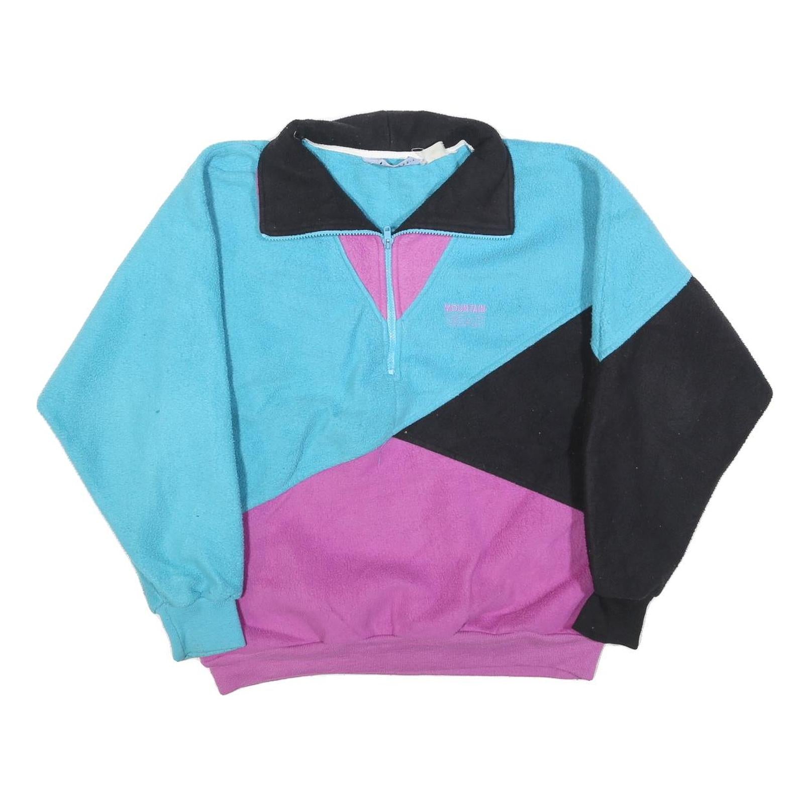 MOUNTAIN GEAR Womens Blue & Purple Colourblock Patterned Pullover Jumper M Refurbished - N/A refurbished available on Cerqular