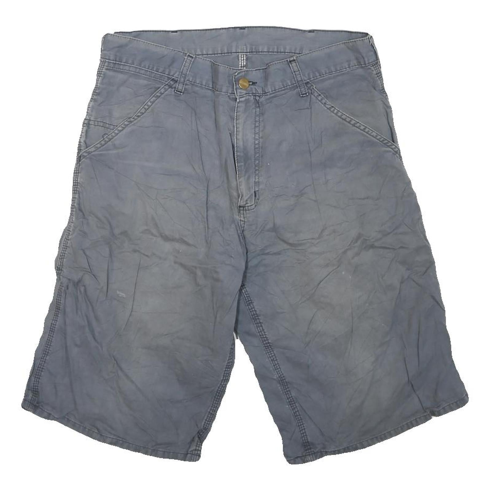 CARHARTT Mens Shorts Blue Casual Cotton Blend M W32 Durable Workwear Refurbished - N/A refurbished available on Cerqular