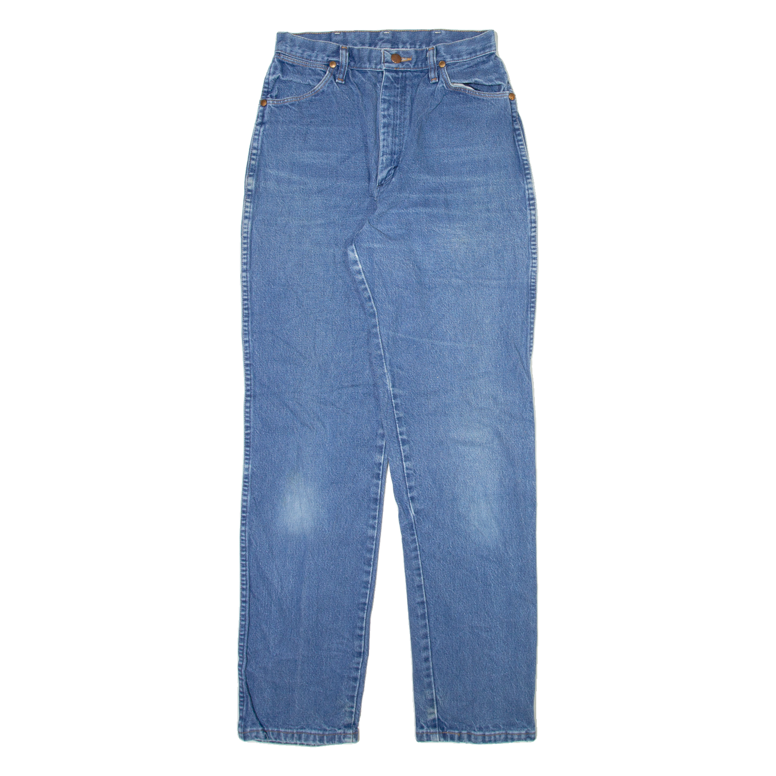WRANGLER Womens Jeans Blue Regular Tapered Stone Wash W27 L32 Refurbished - N/A refurbished available on Cerqular