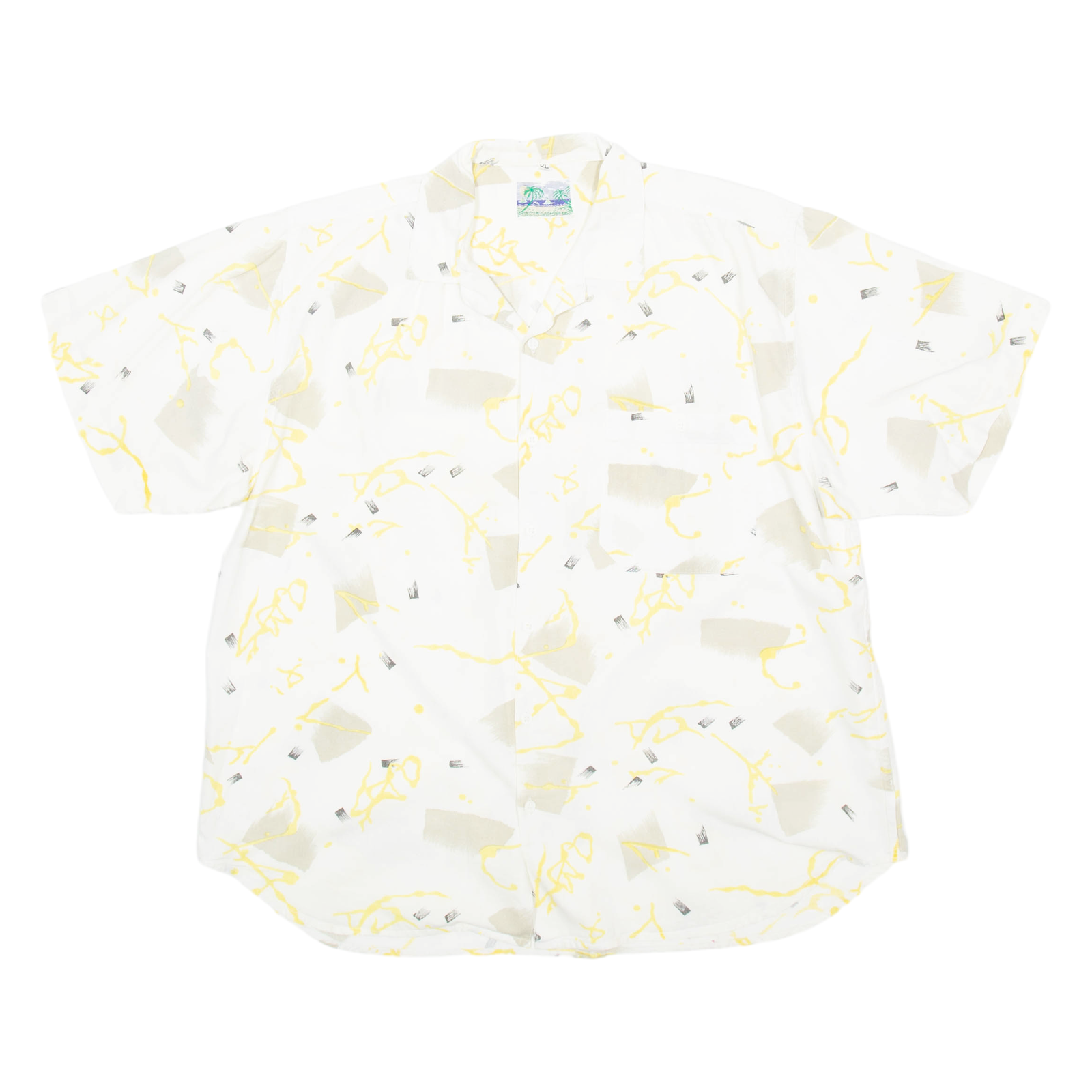 Mens Shirt White Crazy Pattern XL Refurbished - N/A refurbished available on Cerqular