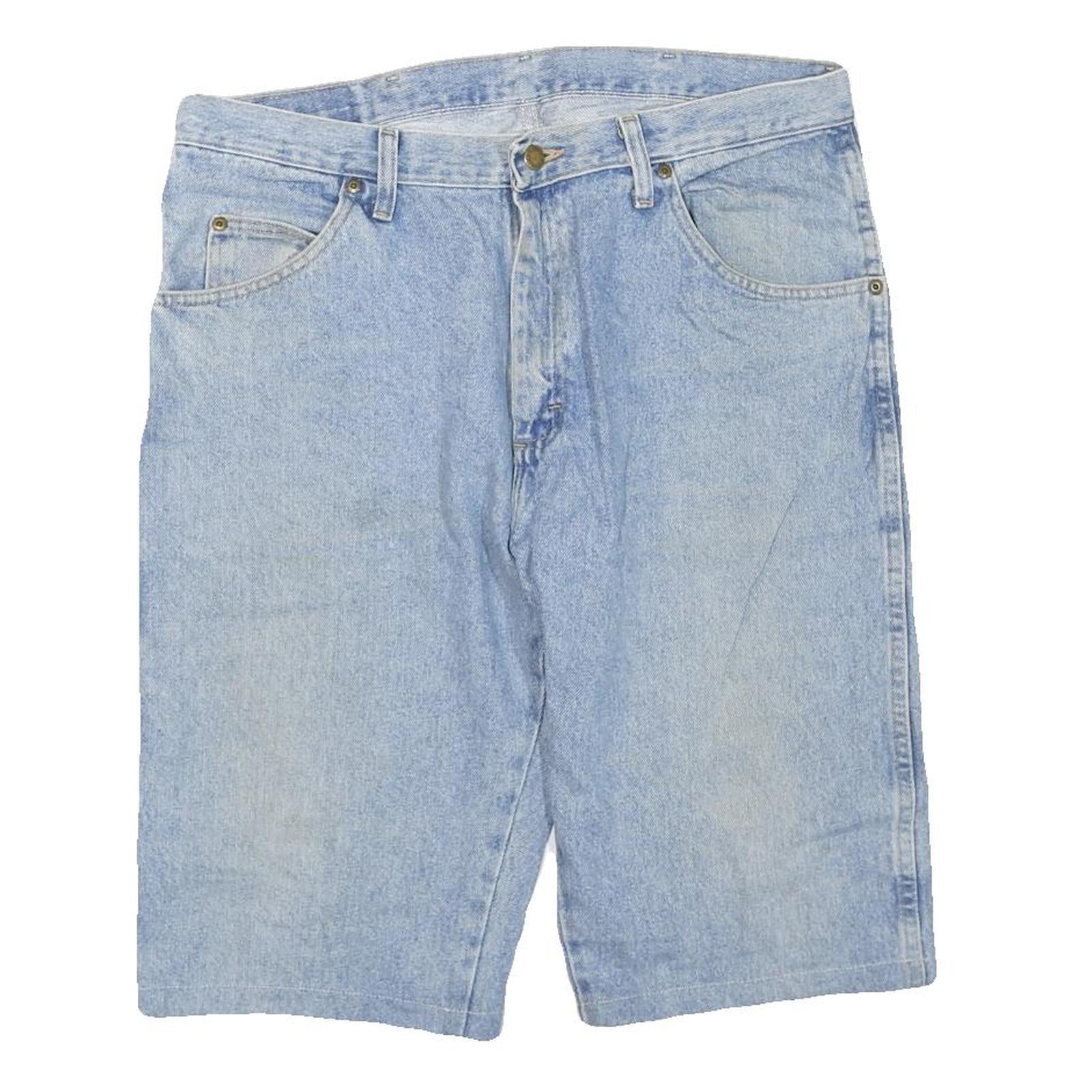 Buy WRANGLER Mens Denim Blue Casual Shorts L W36 Classic Fit Cotton Blend Summer Refurbished - $25.99 WRANGLER Mens Denim Blue Casual Shorts L W36 Classic Fit Cotton Blend Summer Refurbished - N/A refurbished available on Cerqular