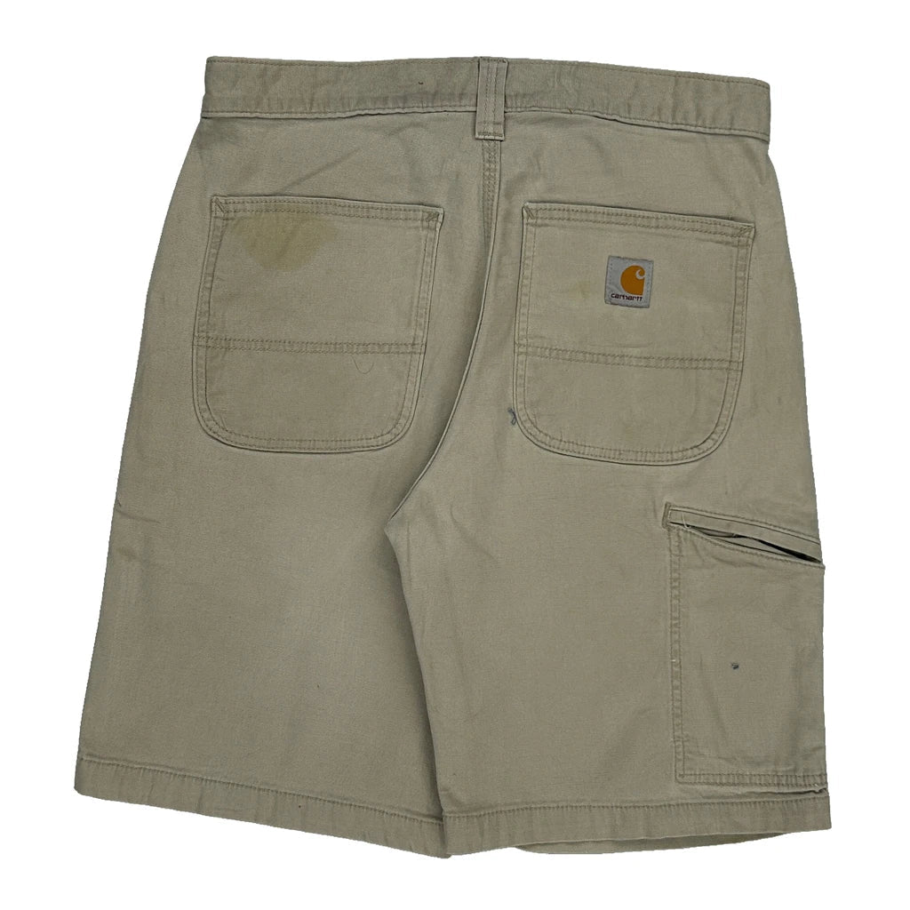 Buy Carhartt Shorts - 31W 10L Beige Cotton Blend Refurbished - $15.66 Carhartt Shorts - 31W 10L Beige Cotton Blend Refurbished - Thrifted (note: this is a term often used to describe second- refurbished available on Cerqular