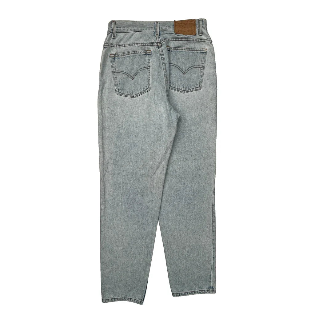 550 Levis Jeans - 31W UK 12 Light Wash Cotton Refurbished - Thrifted (note: this is a term often used to describe second- refurbished available on Cerqular