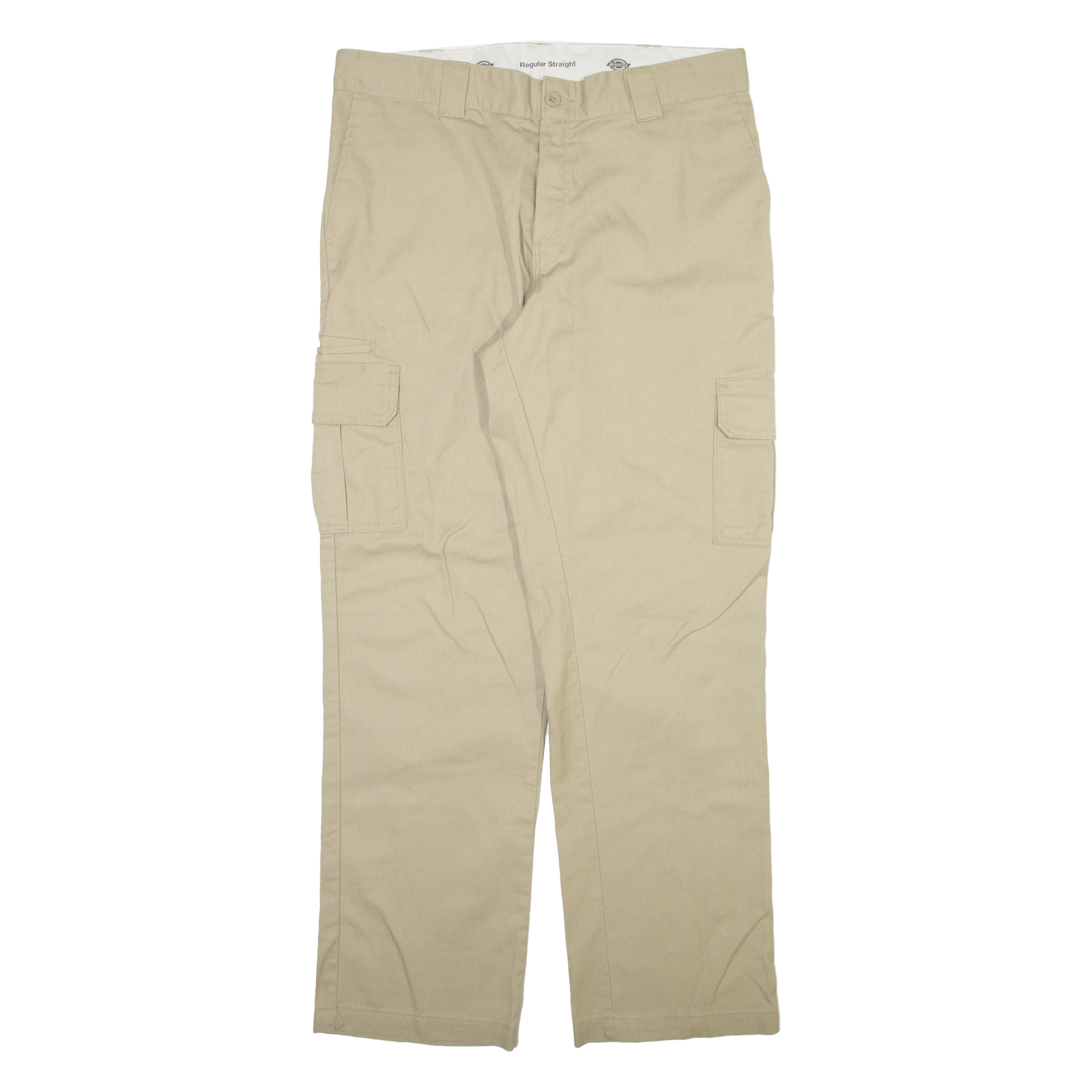 DICKIES Cargo Mens Trousers Beige Regular Straight W36 L34 Refurbished - N/A refurbished available on Cerqular