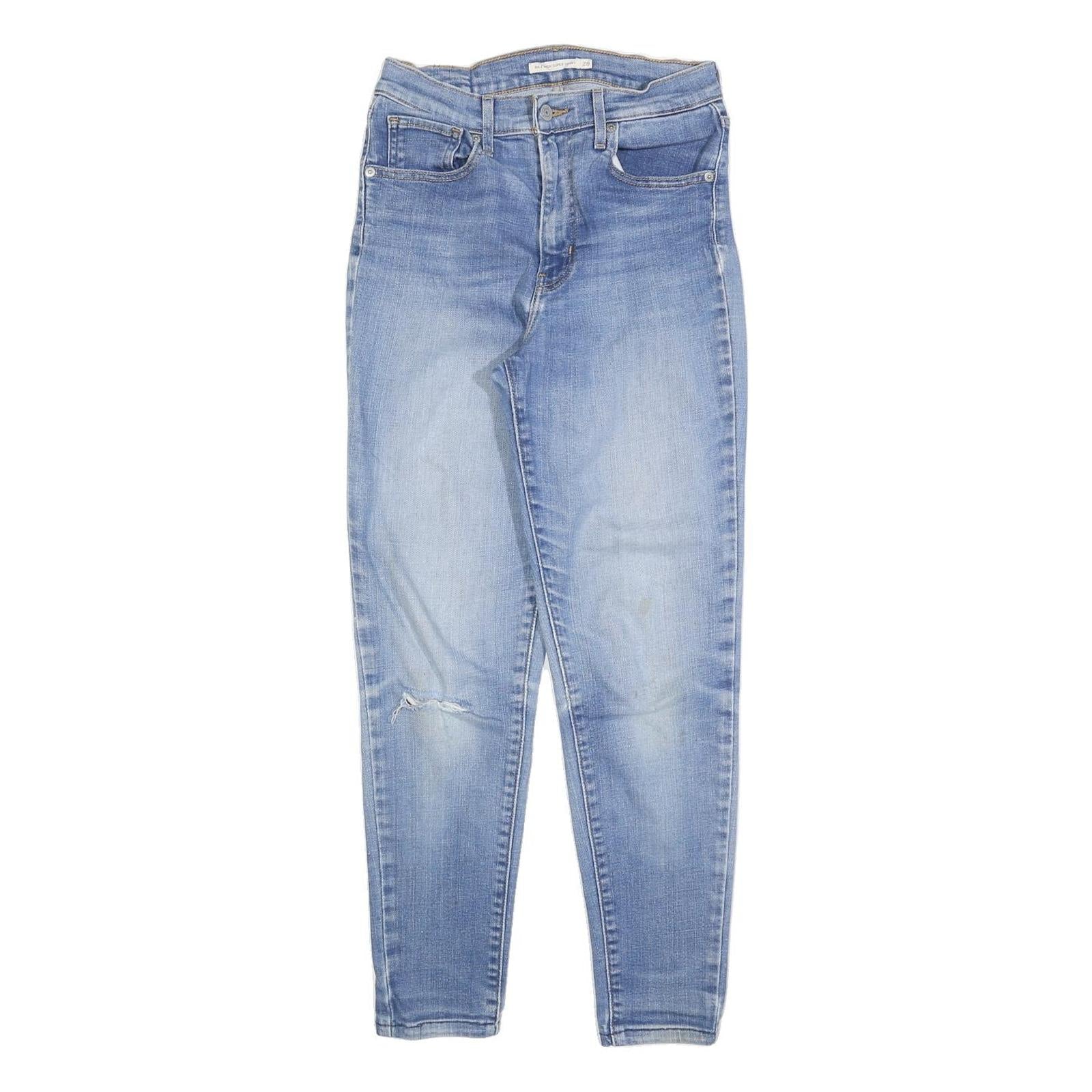 LEVI'S Womens Jeans Blue Slim Skinny Denim Light W28 L28 Zip Cotton Blend Refurbished - N/A refurbished available on Cerqular