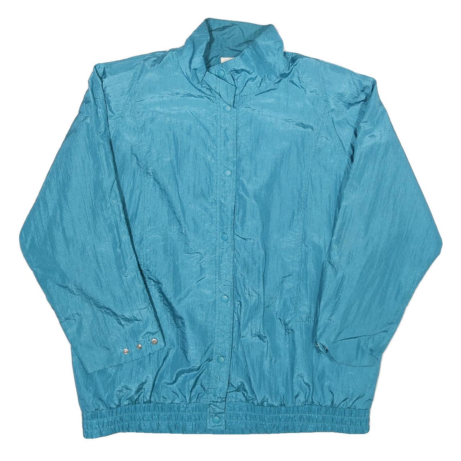 KRISTEN BLAKE Womens Blue Nylon Zip Jacket XL Lightweight Comfortable Casual Refurbished - N/A refurbished available on Cerqular