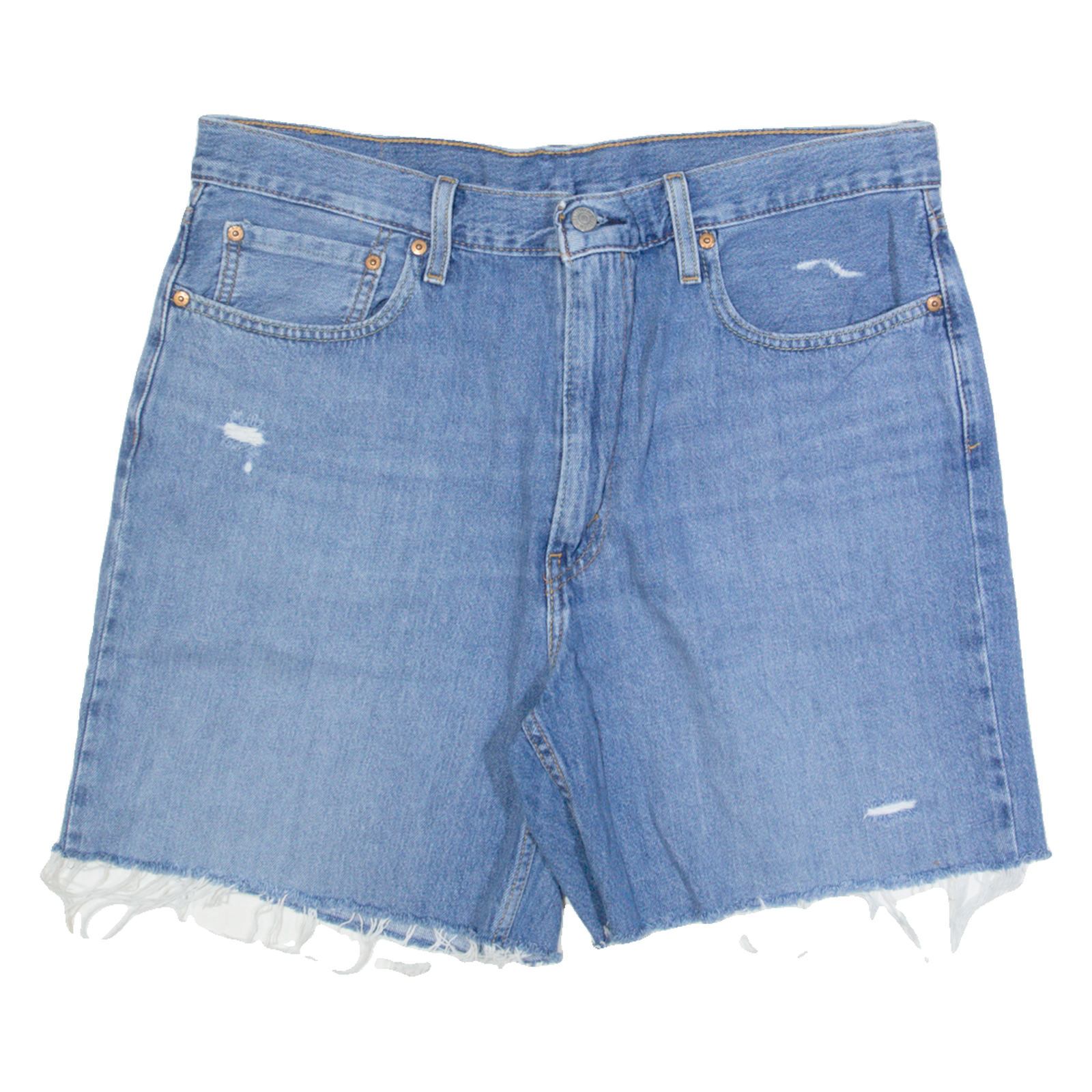 LEVI'S 469 Womens Denim Shorts Blue L W36 Refurbished - N/A refurbished available on Cerqular