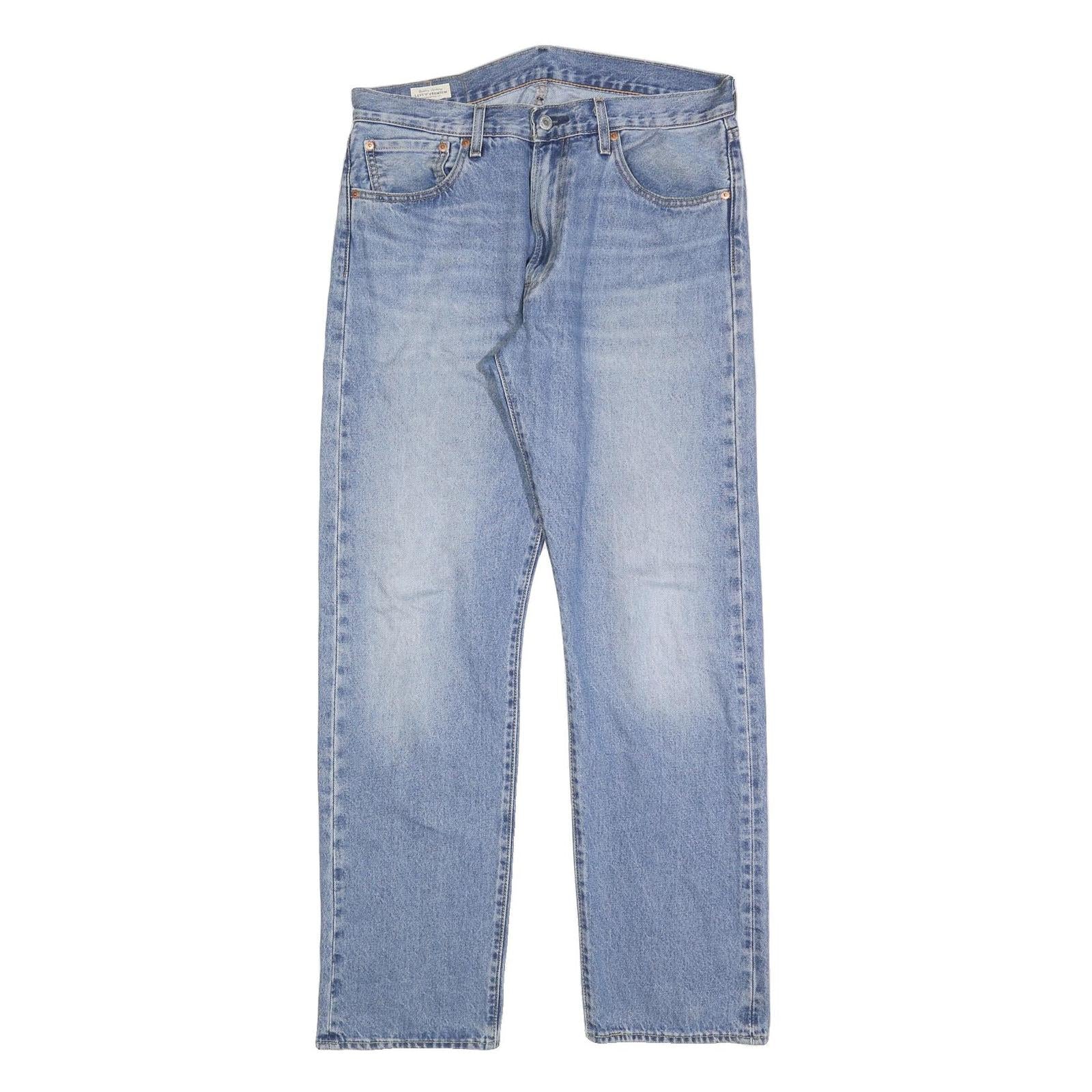 LEVI'S Mens Jeans Blue Regular Straight Denim Medium W32 L34 Classic Design Refurbished - N/A refurbished available on Cerqular