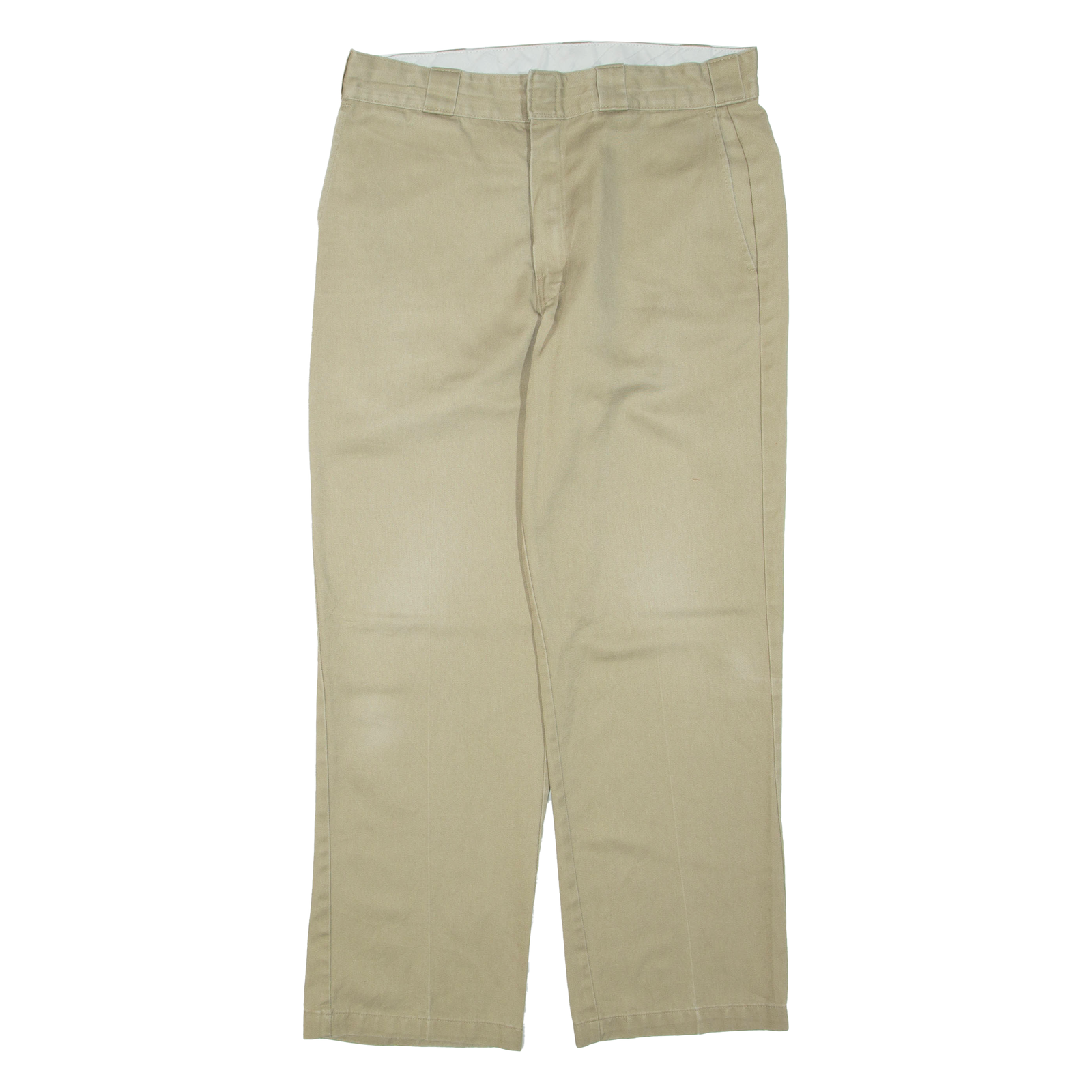 DICKIES Mens Trousers Beige Regular Straight W34 L30 Refurbished - N/A refurbished available on Cerqular