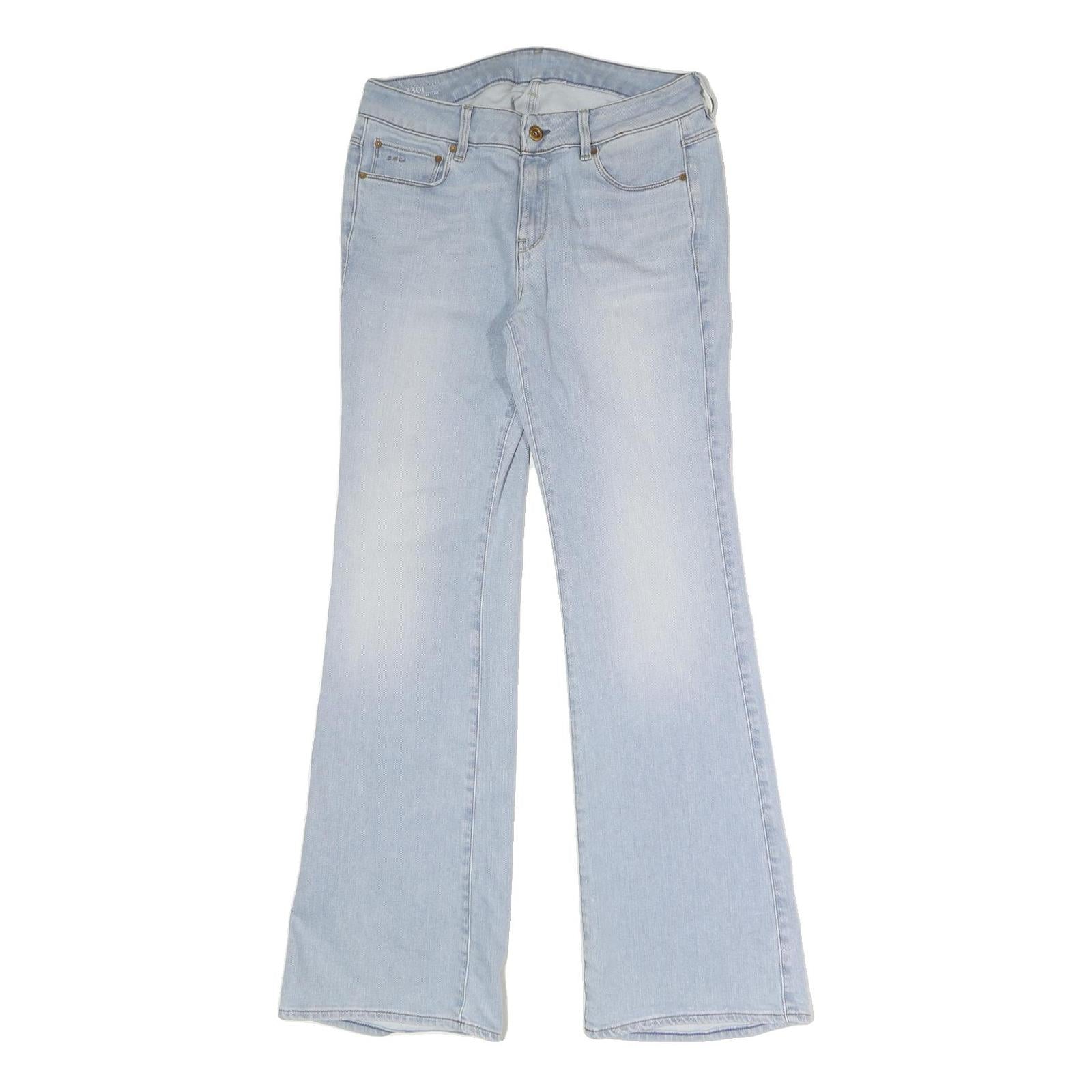G-STAR Womens Jeans Light Blue Relaxed Flared Denim Light W30 L31 Casual Stylish Refurbished - N/A refurbished available on Cerqular