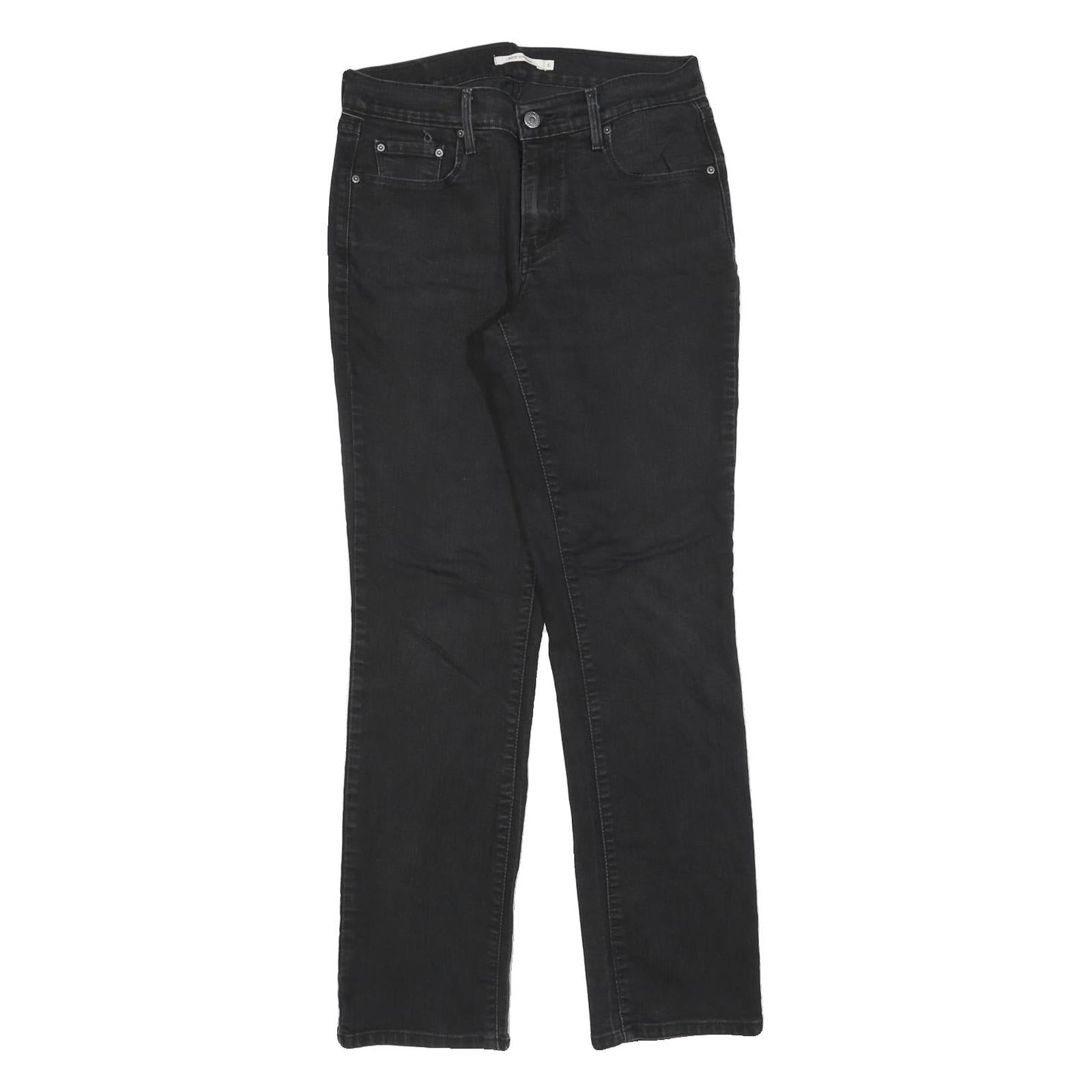 LEVI'S 505 Womens Black Regular Straight Denim Light W28 L32 Zip Cotton Blend Refurbished - N/A refurbished available on Cerqular