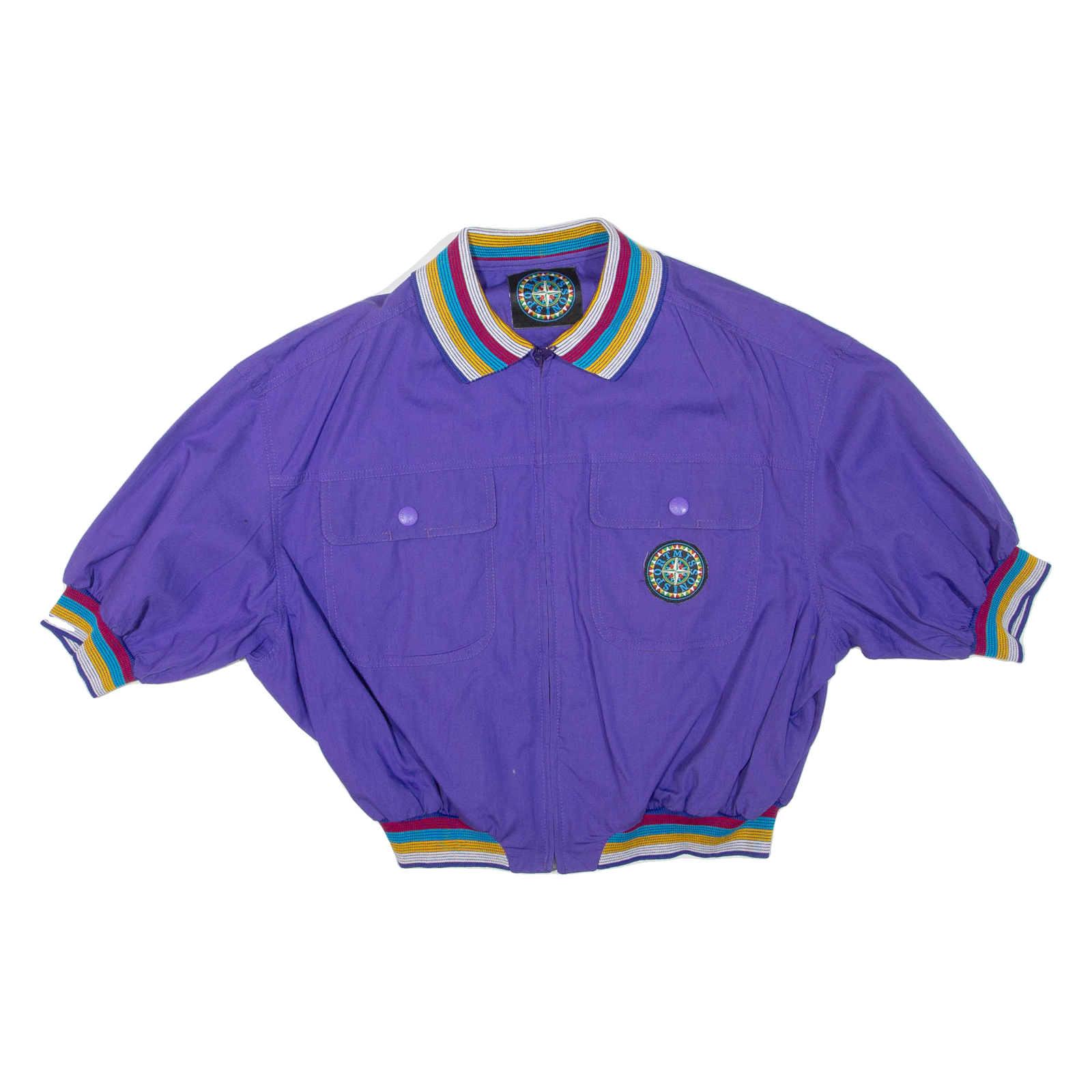 Buy Womens Cropped Top Purple Collared M Refurbished - $16.89 Womens Cropped Top Purple Collared M Refurbished - N/A refurbished available on Cerqular