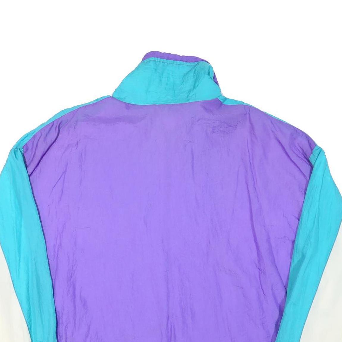 MARINA BAY Mens Blue & Purple & White Colourblock Zip Jacket XL Polyester Blend Refurbished - N/A refurbished available on Cerqular