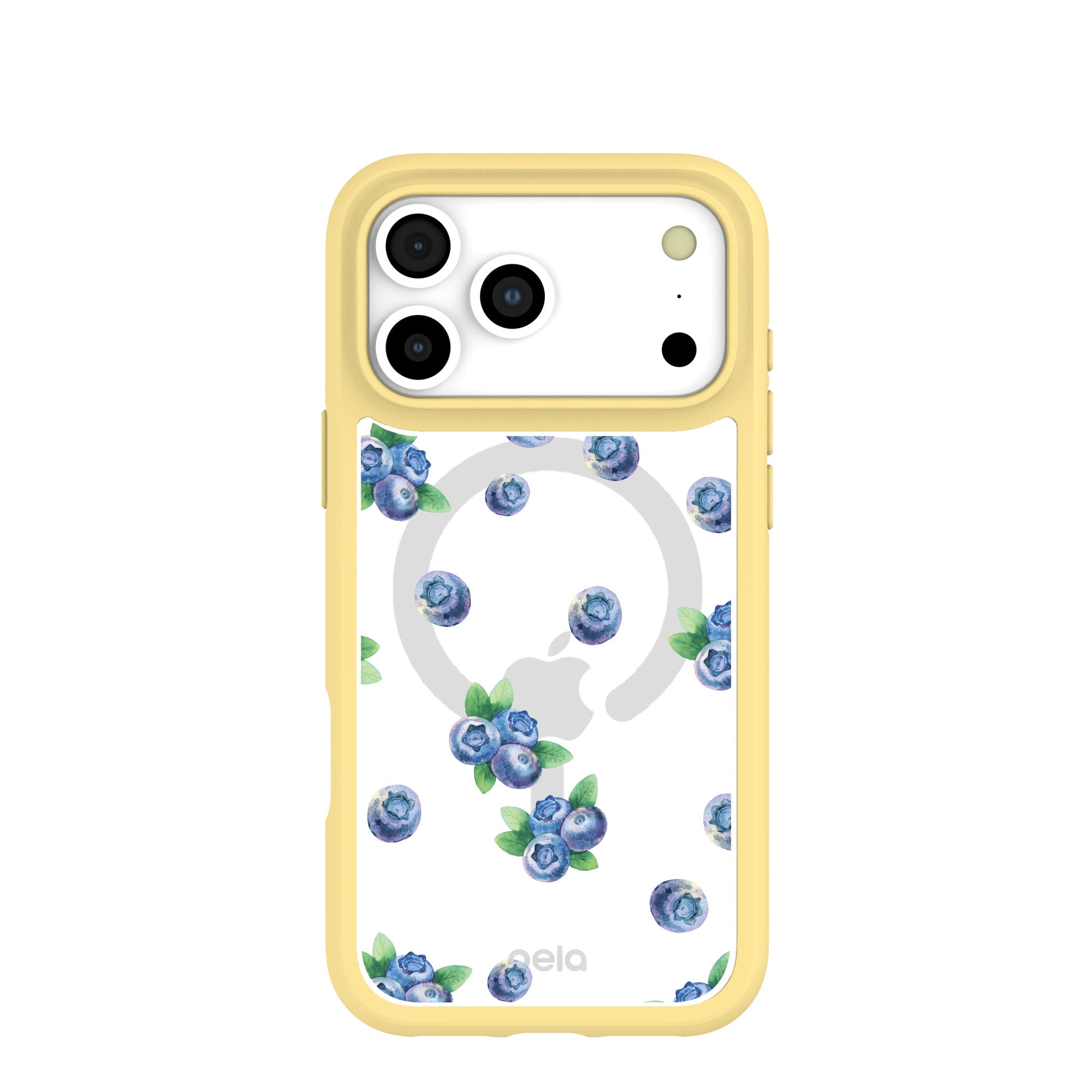Clear Blueberry Pop iPhone 17 Pro Max Case With Sunbeam Ridge (MagSafe included) Refurbished - Pela Case refurbished available on Cerqular
