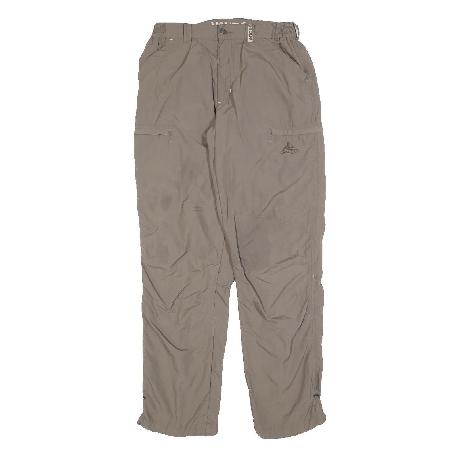 VAUDE Womens Polyester Blend Beige Regular Fit Straight Leg Trousers W28 L30 Refurbished - N/A refurbished available on Cerqular