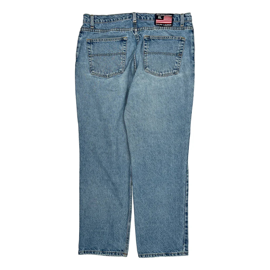 Ralph Lauren Jeans - 38W 29L Blue Cotton Refurbished - Thrifted (note: this is a term often used to describe second- refurbished available on Cerqular