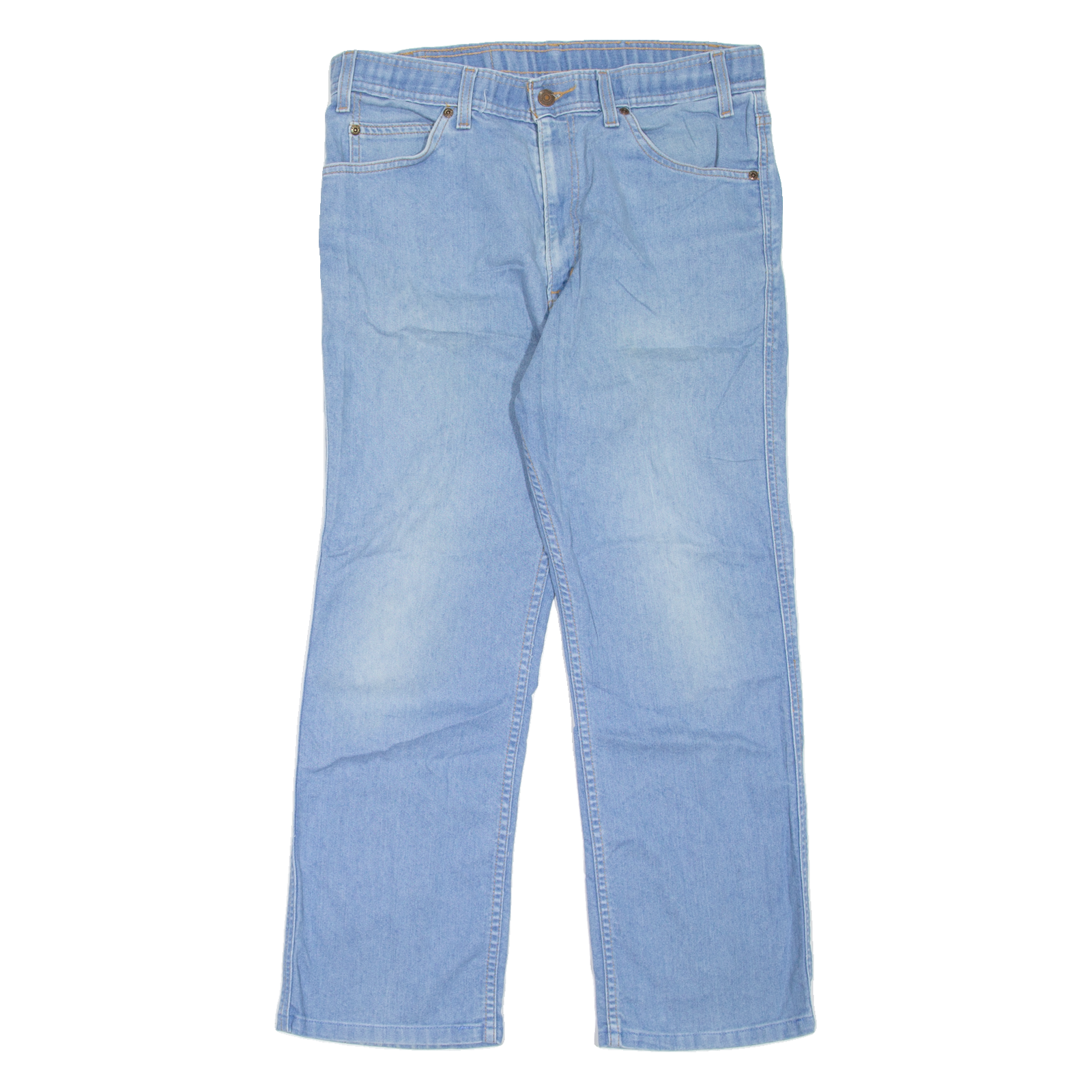 LEVI'S Mens Jeans Blue Regular Straight 90s Stone Wash W32 L25 Refurbished - N/A refurbished available on Cerqular