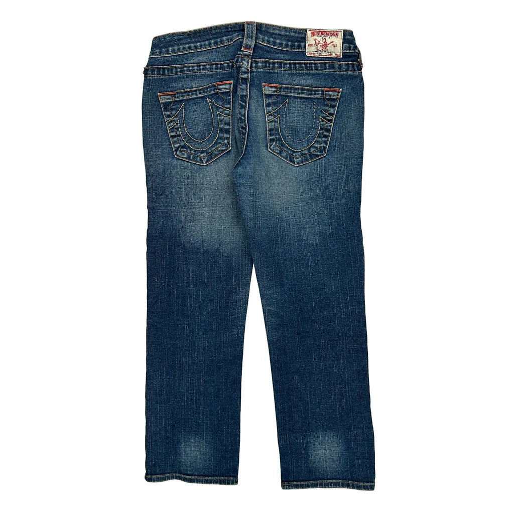 True Religion Skinny Jeans - 30W UK 8 Blue Cotton Refurbished - Thrifted (note: this is a term often used to describe second- refurbished available on Cerqular