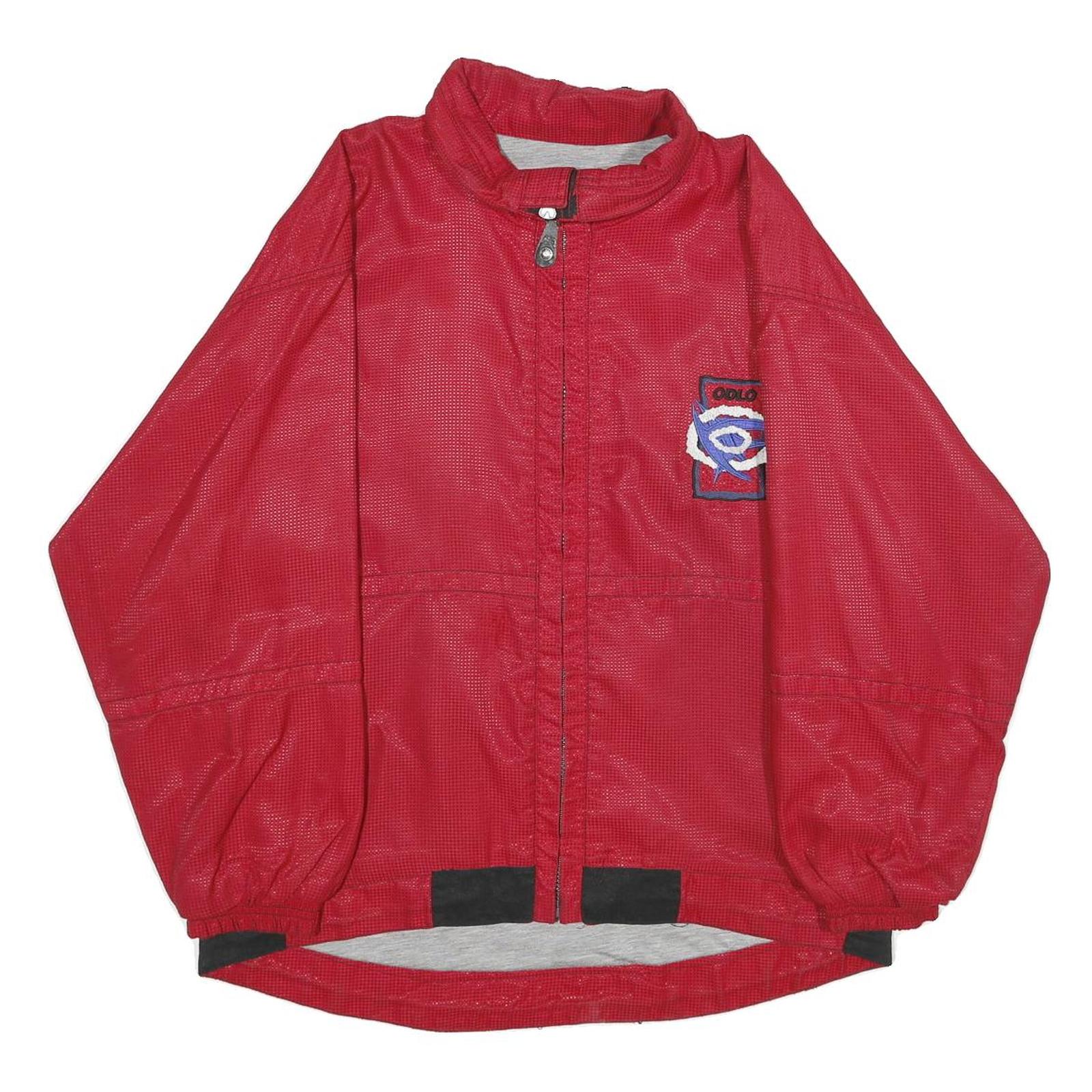 ODLO Mens Red Synthetic Zip Jacket XS Sport Casual Lightweight Outerwear Refurbished - N/A refurbished available on Cerqular