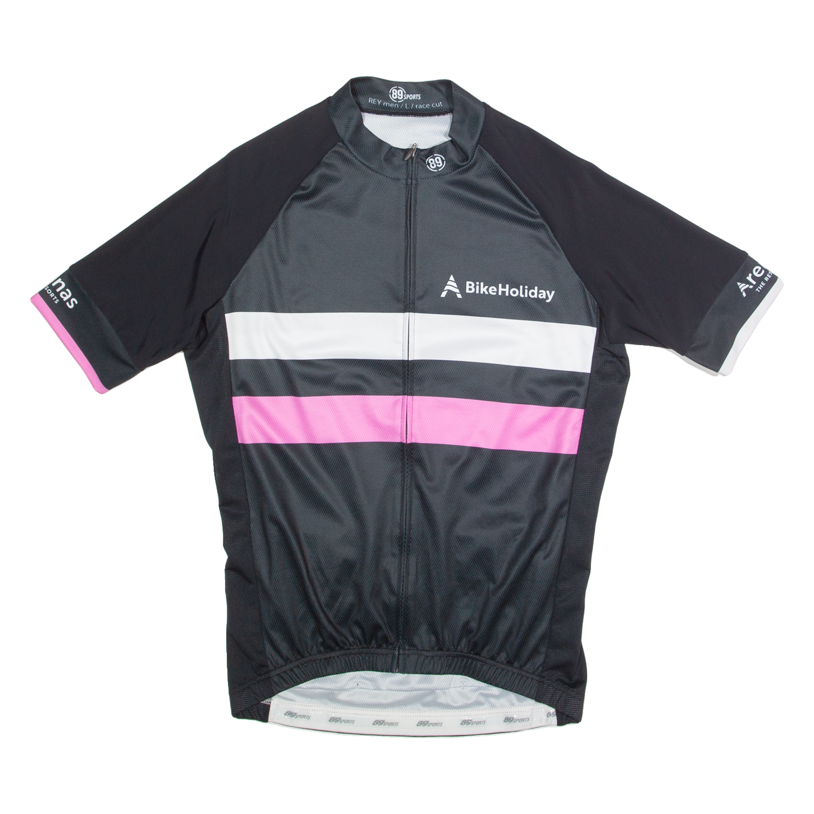 89 SPORTS Cycling Zip Up Mens Jersey Black High Neck L Refurbished - N/A refurbished available on Cerqular