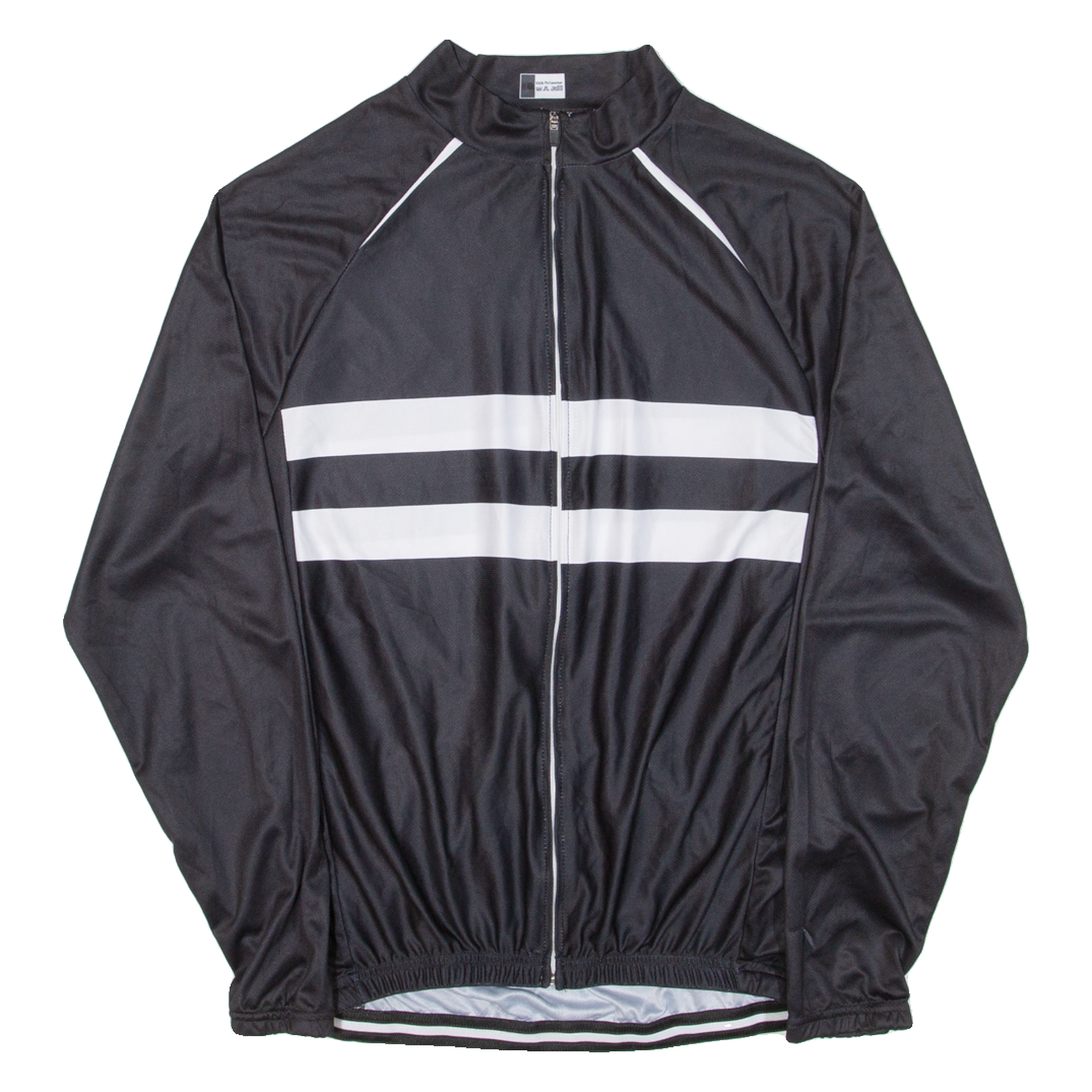 Cycling Mens Jersey Black Long Sleeve Full Zip M Refurbished - N/A refurbished available on Cerqular