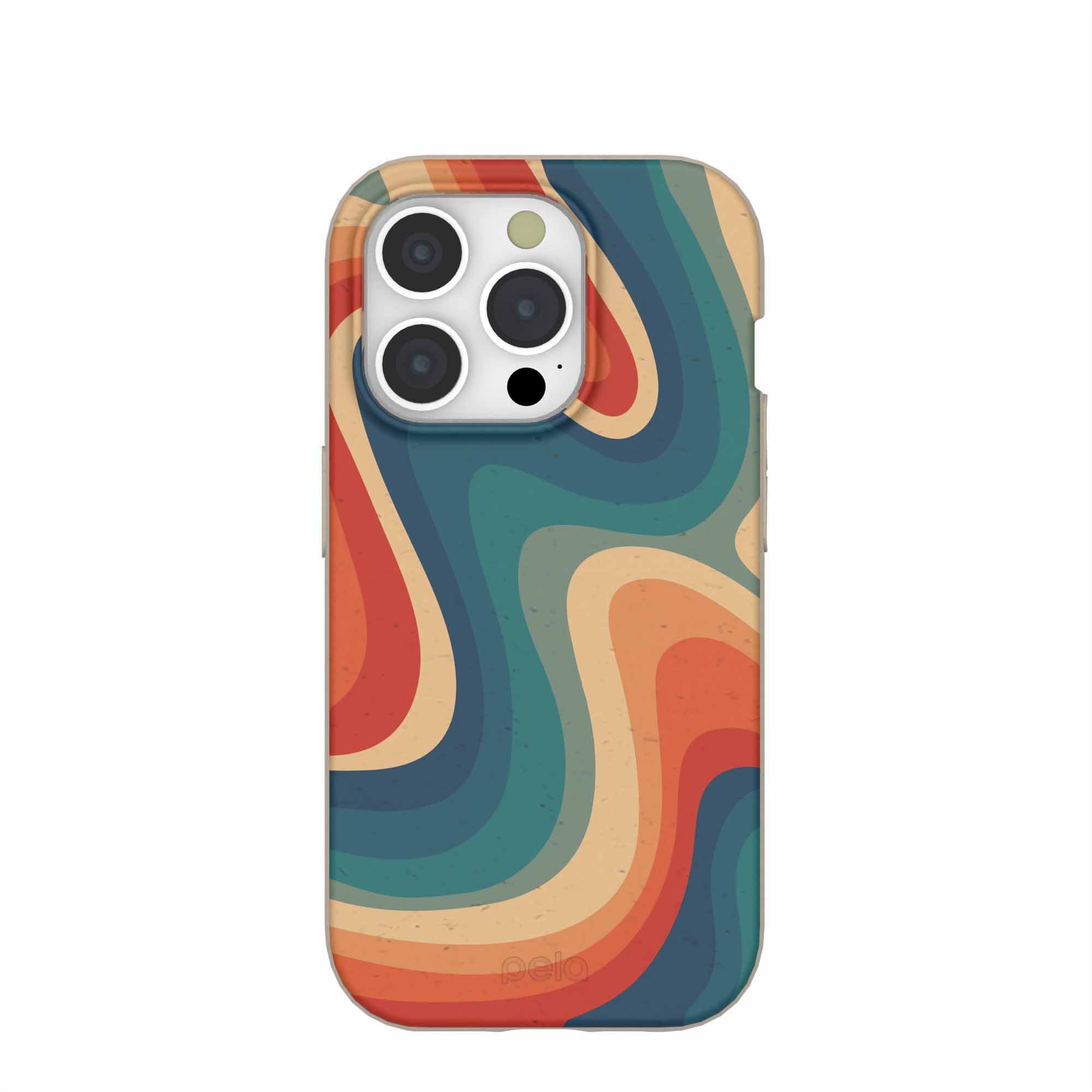 Seashell Disco iPhone 15 Pro Case Refurbished - Pela Case refurbished available on Cerqular