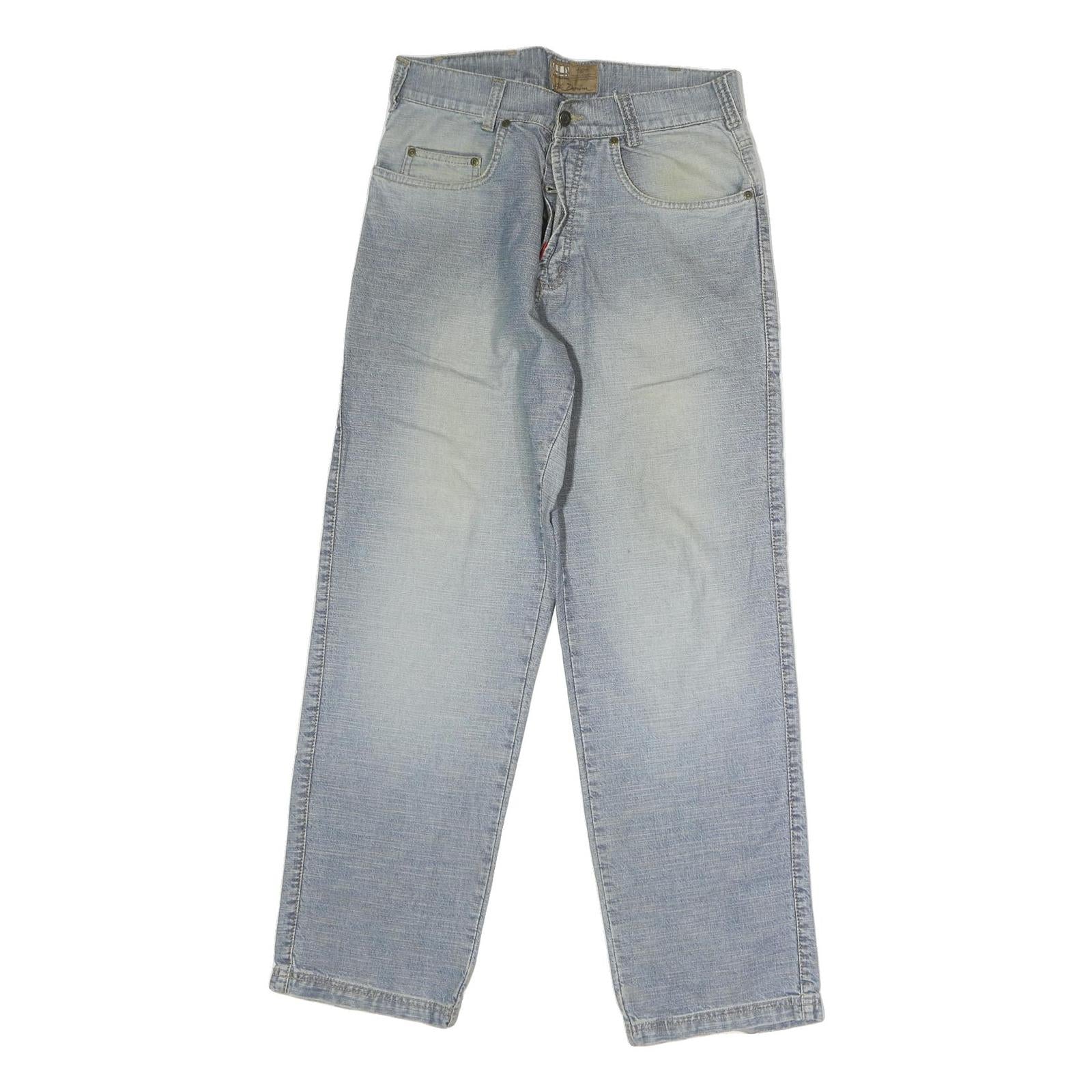 ALL DENIM Mens Regular Fit Light Blue Denim Jeans W30 L29 Classic Cotton Zip Refurbished - N/A refurbished available on Cerqular
