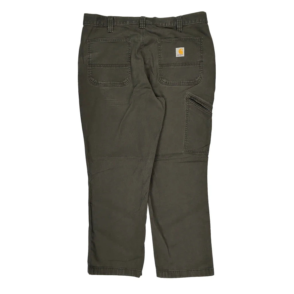 Buy Carhartt Carpenter Trousers - 37W 30L Brown Cotton Refurbished - $49.57 Carhartt Carpenter Trousers - 37W 30L Brown Cotton Refurbished - Thrifted (note: this is a term often used to describe second- refurbished available on Cerqular
