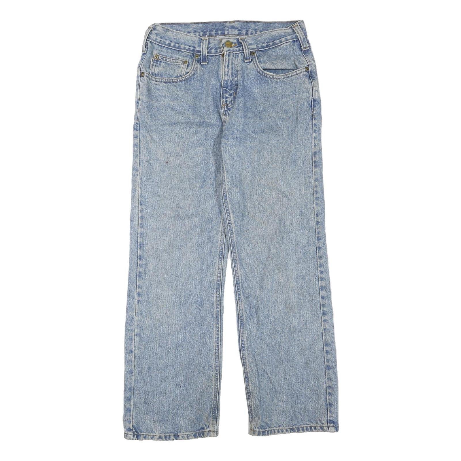 CARHARTT Womens Regular Fit Blue Denim Straight Leg Cotton Blend Jeans W30 L27 Refurbished - N/A refurbished available on Cerqular