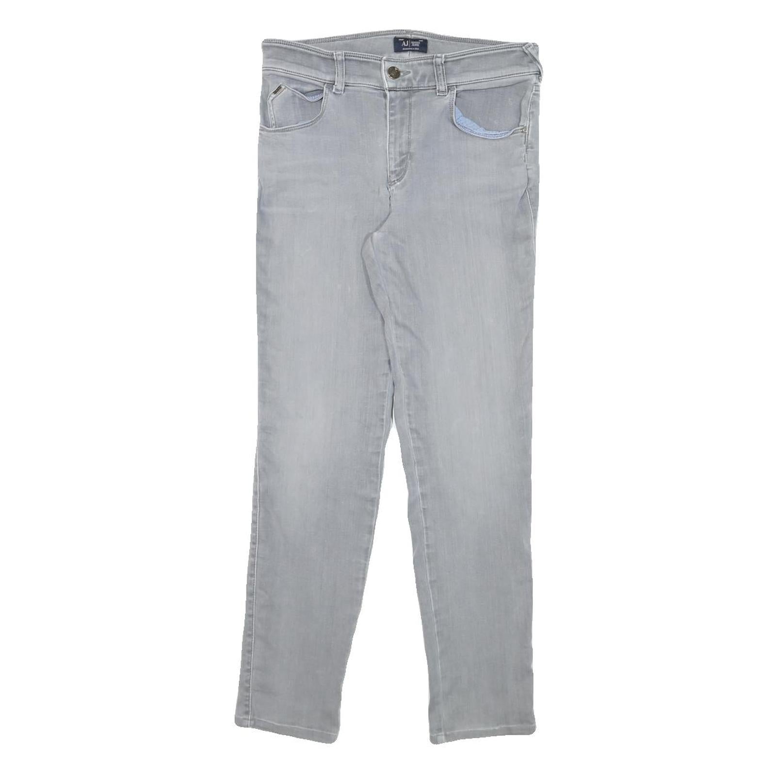 ARMANI JEANS Womens Slim Light Blue Denim Jeans W27 L26 Stylish Zip Closure Refurbished - N/A refurbished available on Cerqular