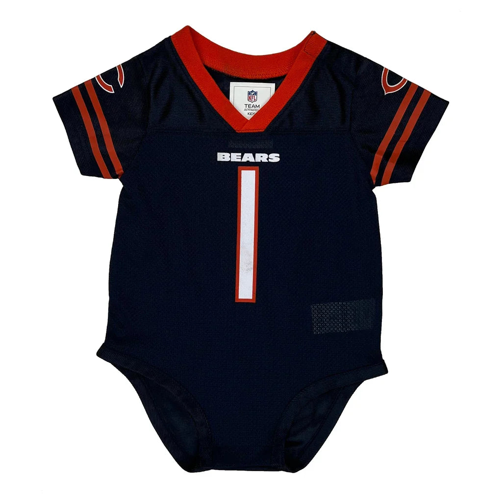 Age 12 Months Chicago Bears Nfl Overalls - 2XS Navy Polyester Refurbished - Thrifted (note: this is a term often used to describe second- refurbished available on Cerqular