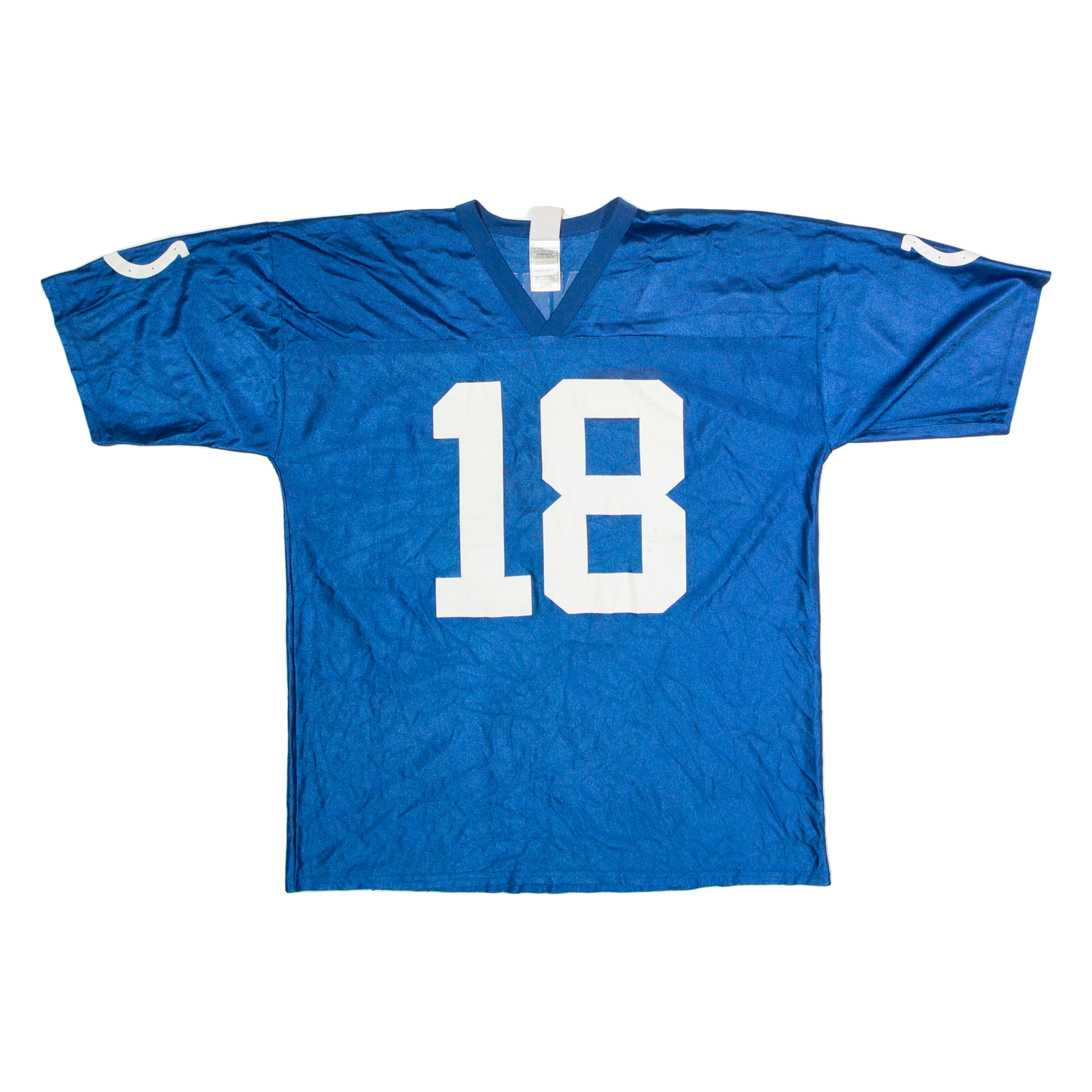 NFL Indianapolis Colts Home #18 Manning Mens Jersey Blue USA V-Neck XL Refurbished - N/A refurbished available on Cerqular