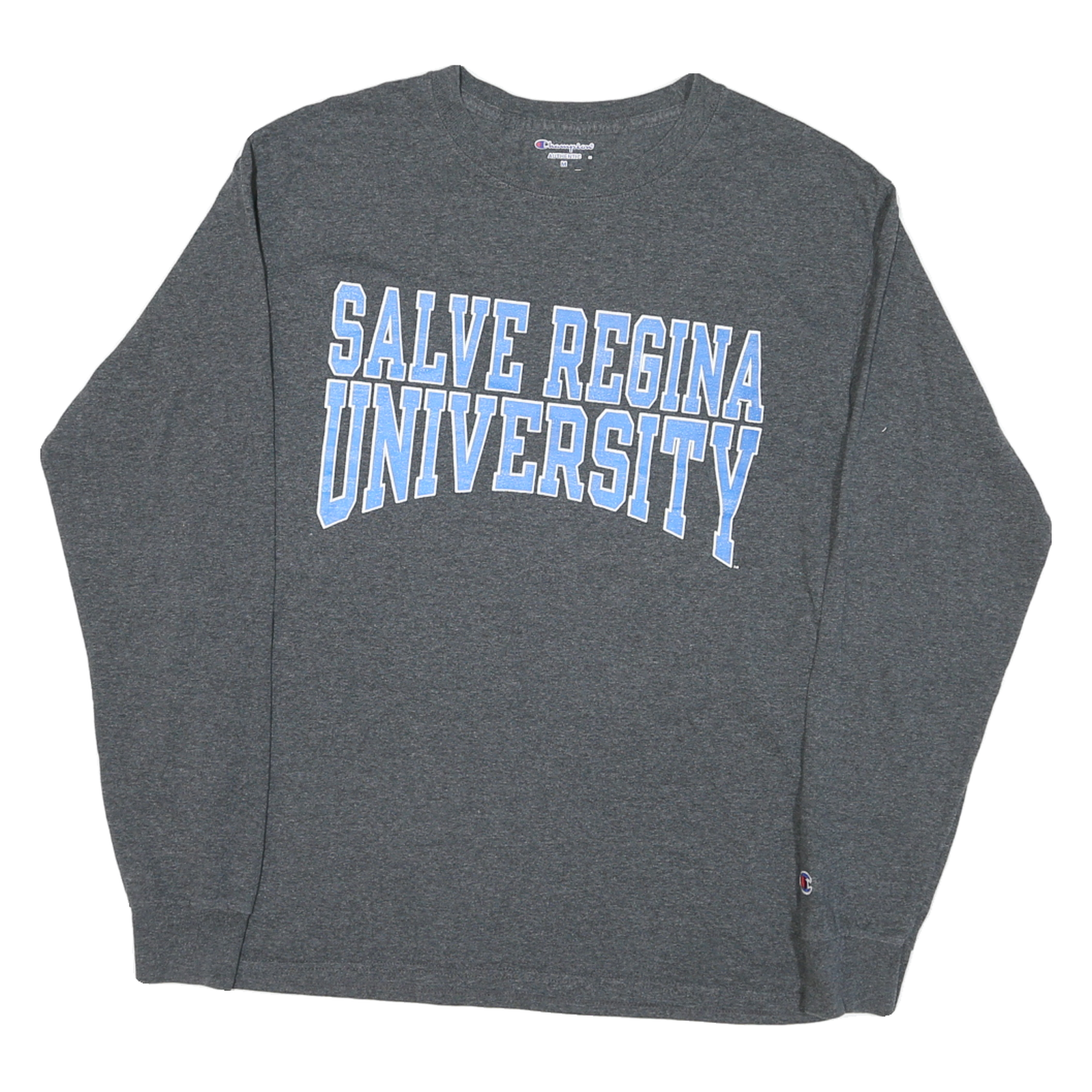 CHAMPION Mens Grey Salve Regina University Graphic T-Shirt M Long Sleeve Crew Refurbished - N/A refurbished available on Cerqular